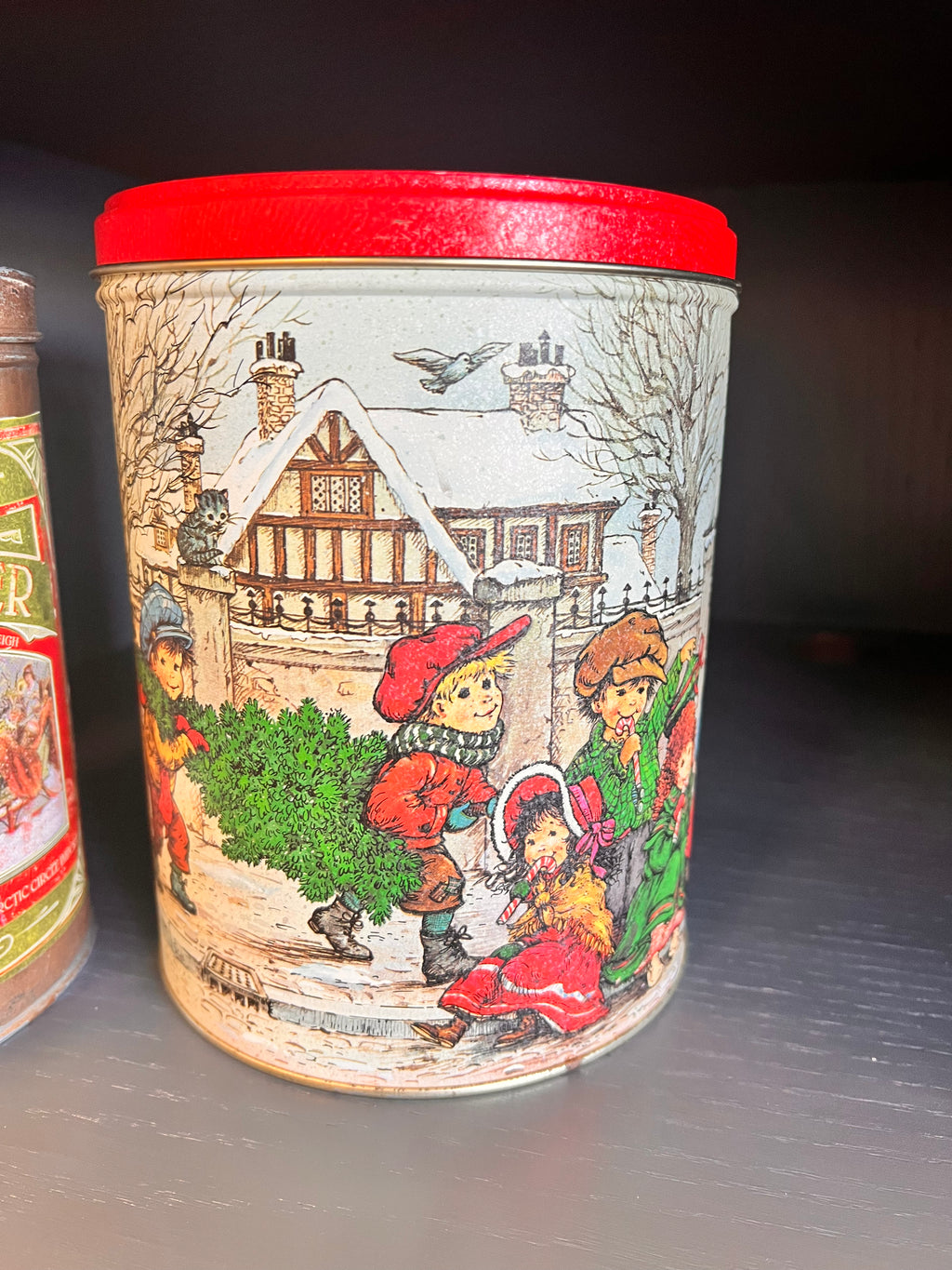Vintage Christmas Canister