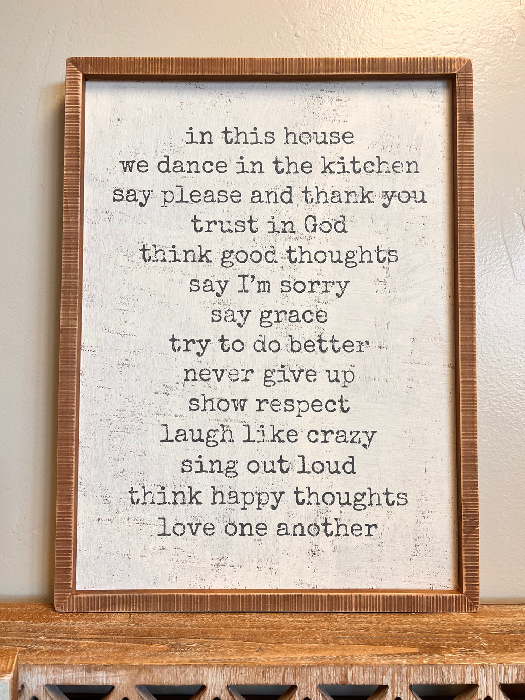 House Rules Sign