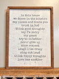 House Rules Sign