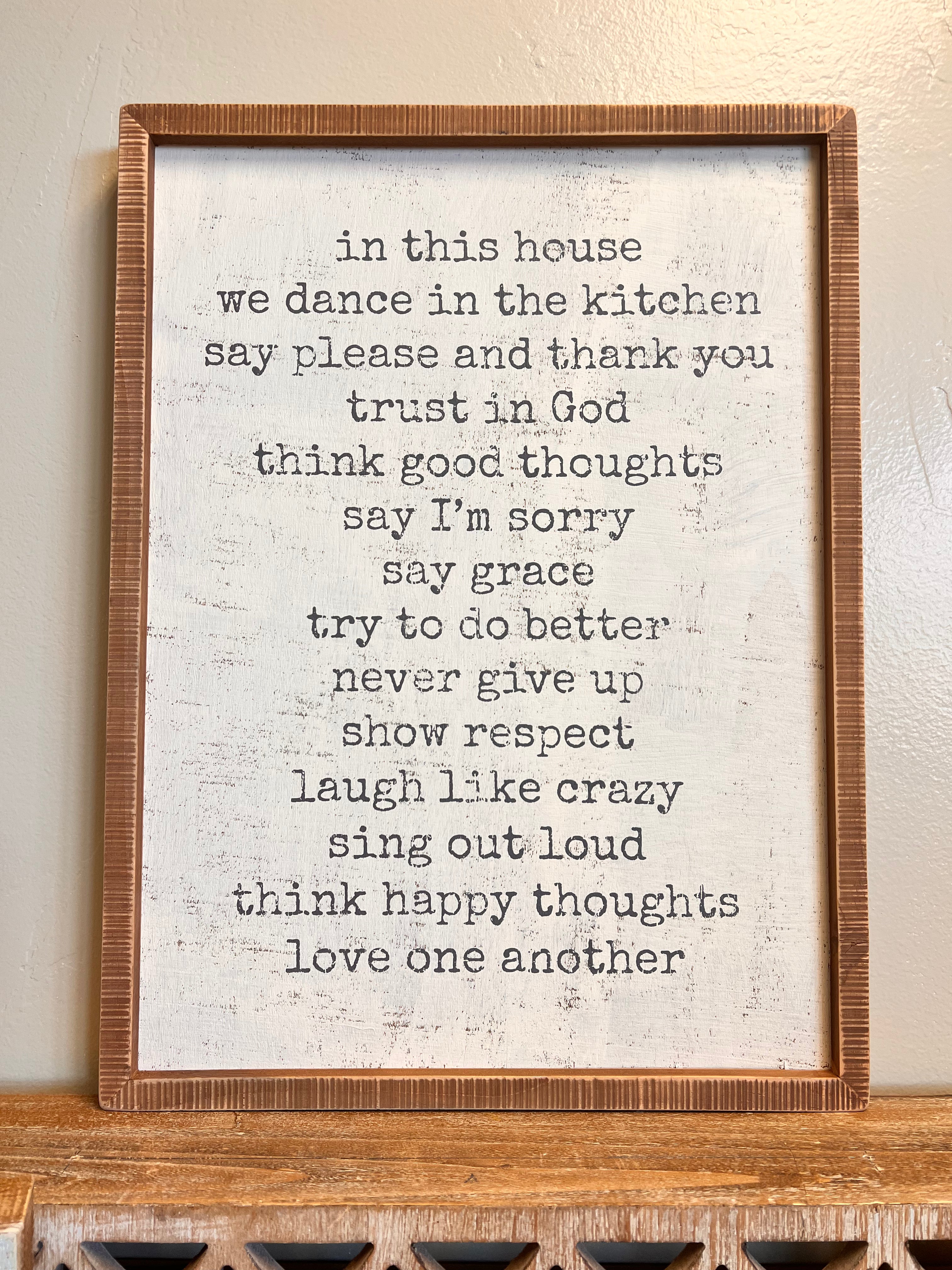 House Rules Sign