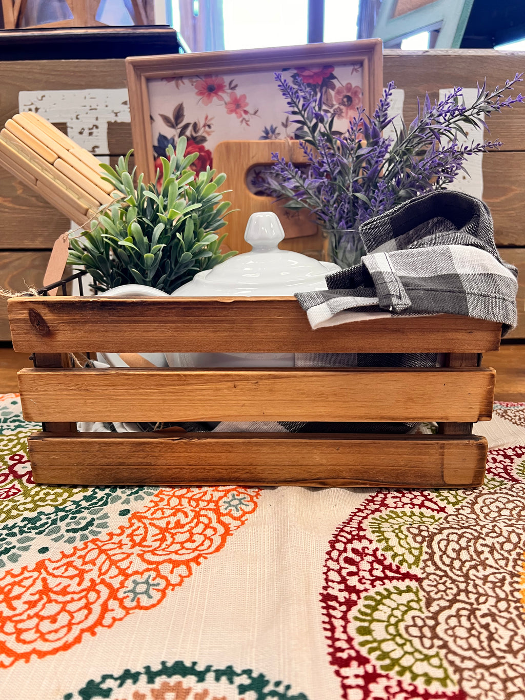 Wood/Metal Basket