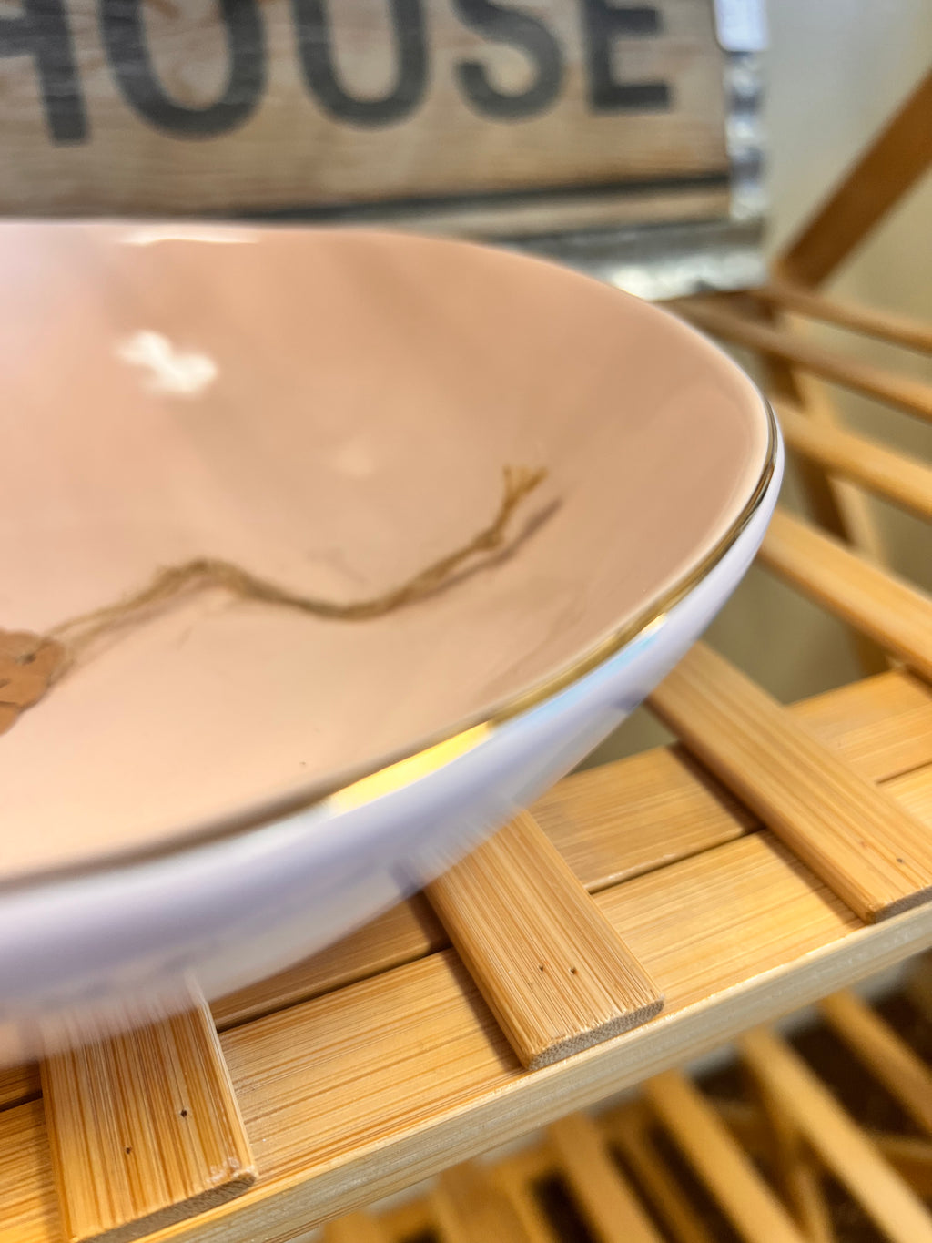Pink & Gold Bowl
