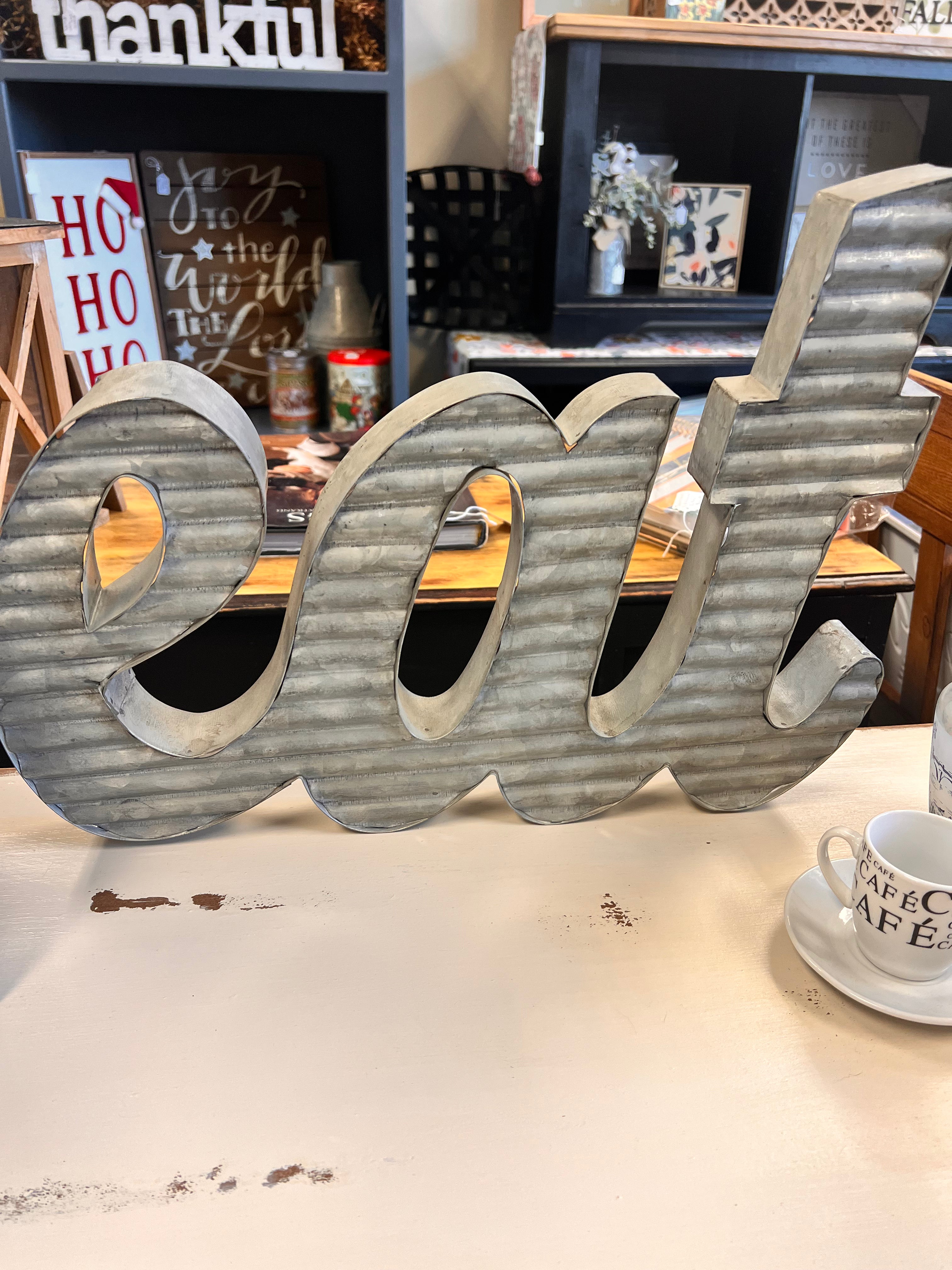 Metal Eat Sign