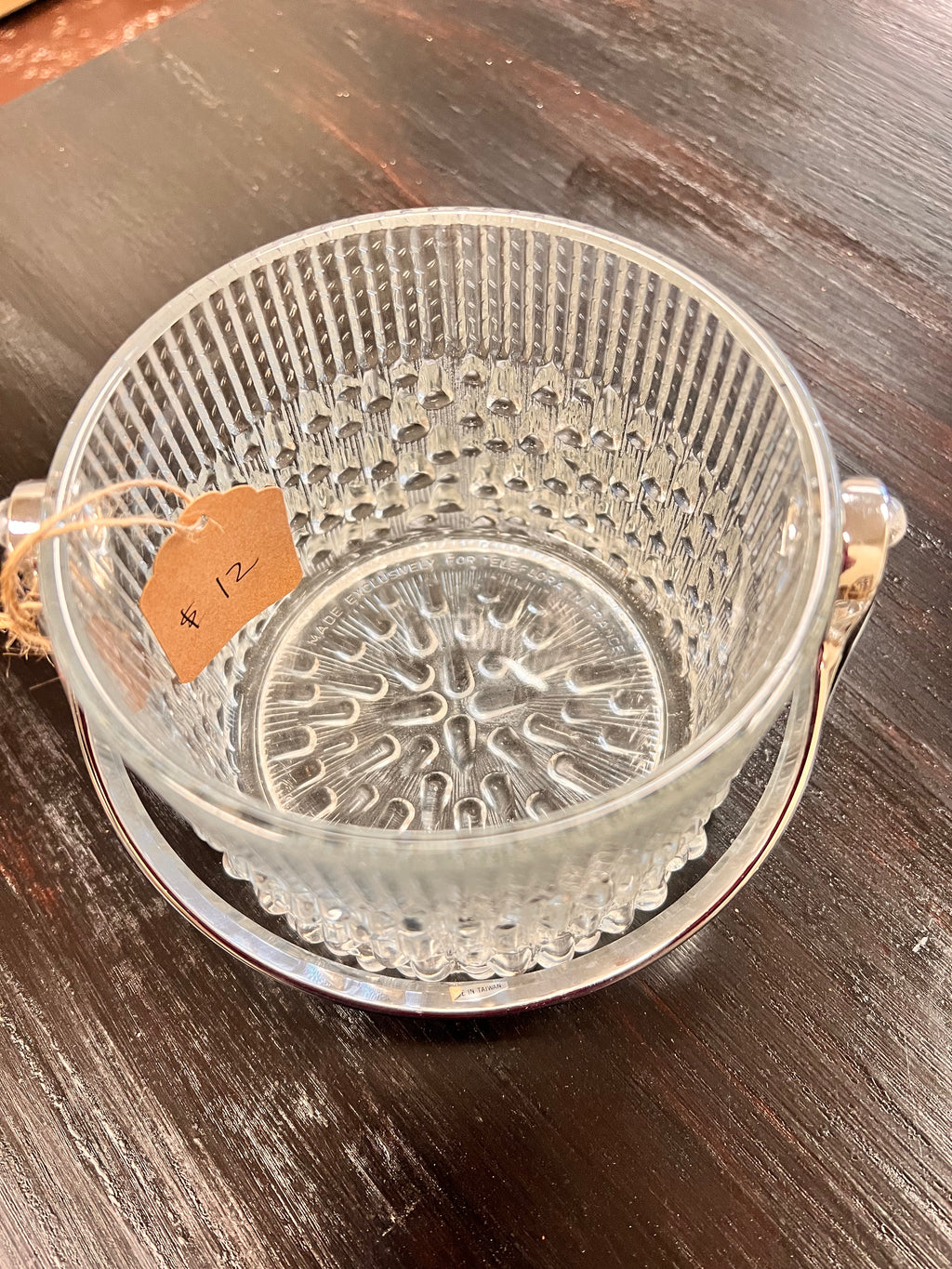 Vintage Crystal Ice Bucket