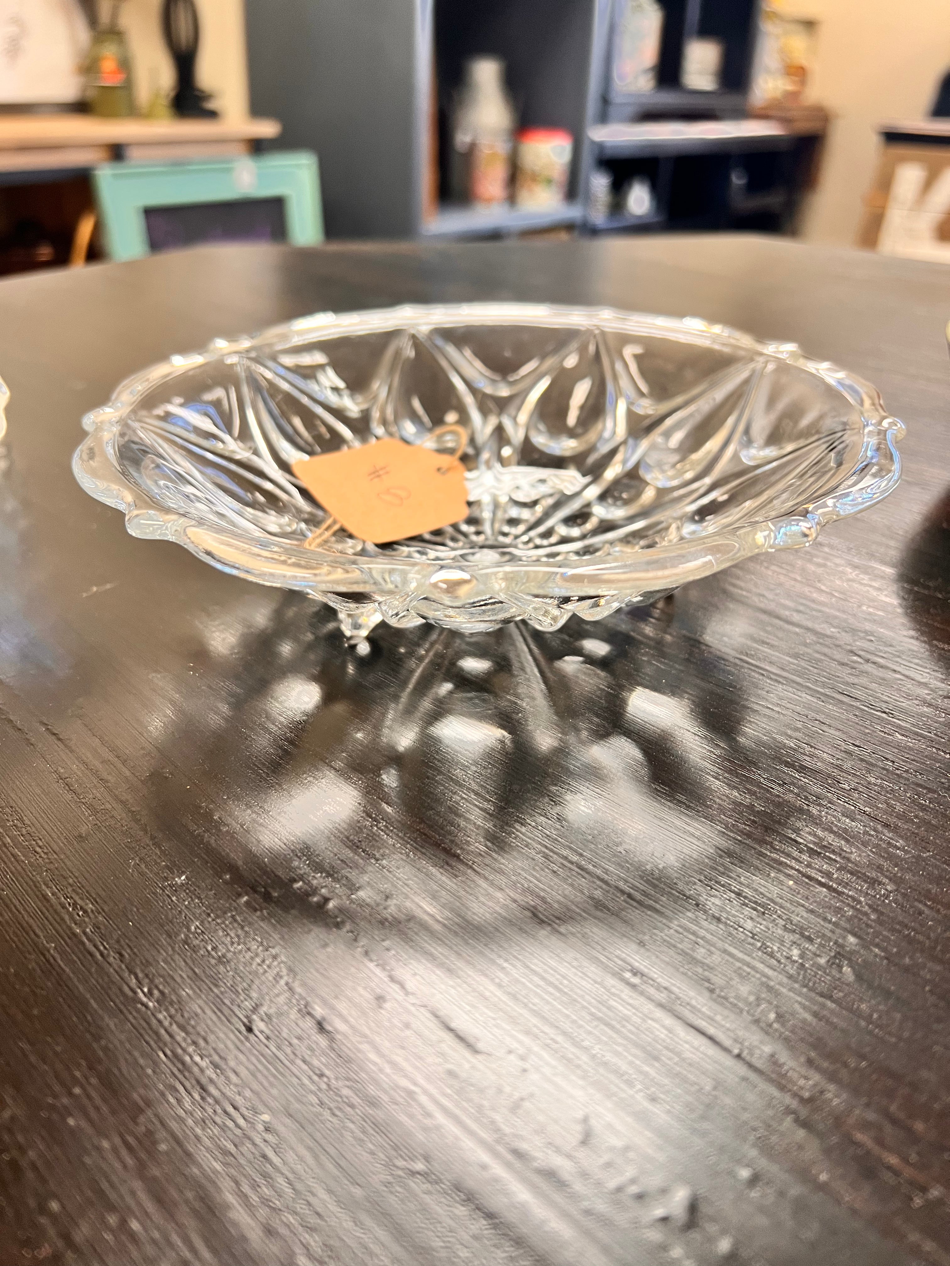 Vintage Teardrop Footed Bowl