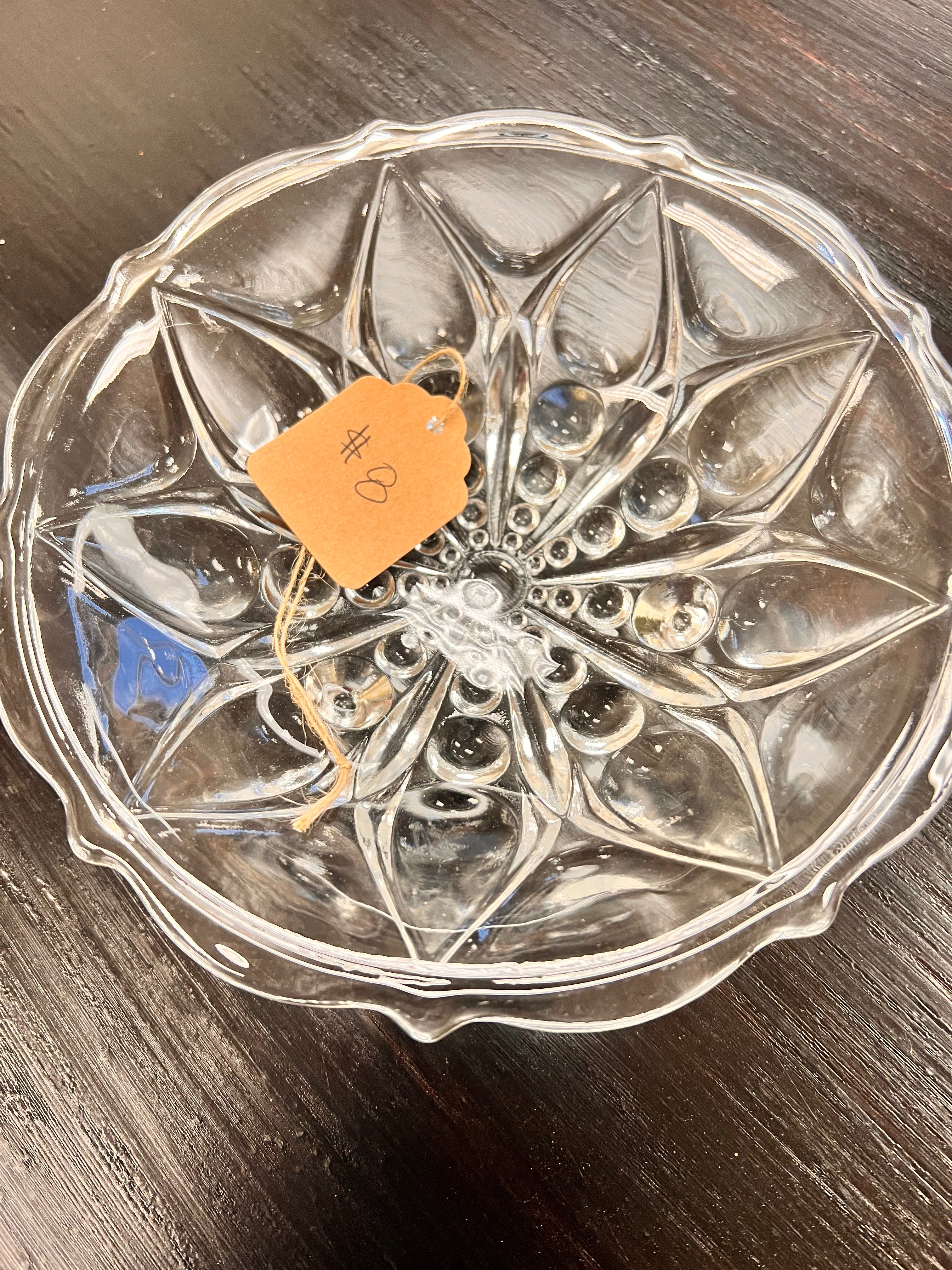 Vintage Teardrop Footed Bowl