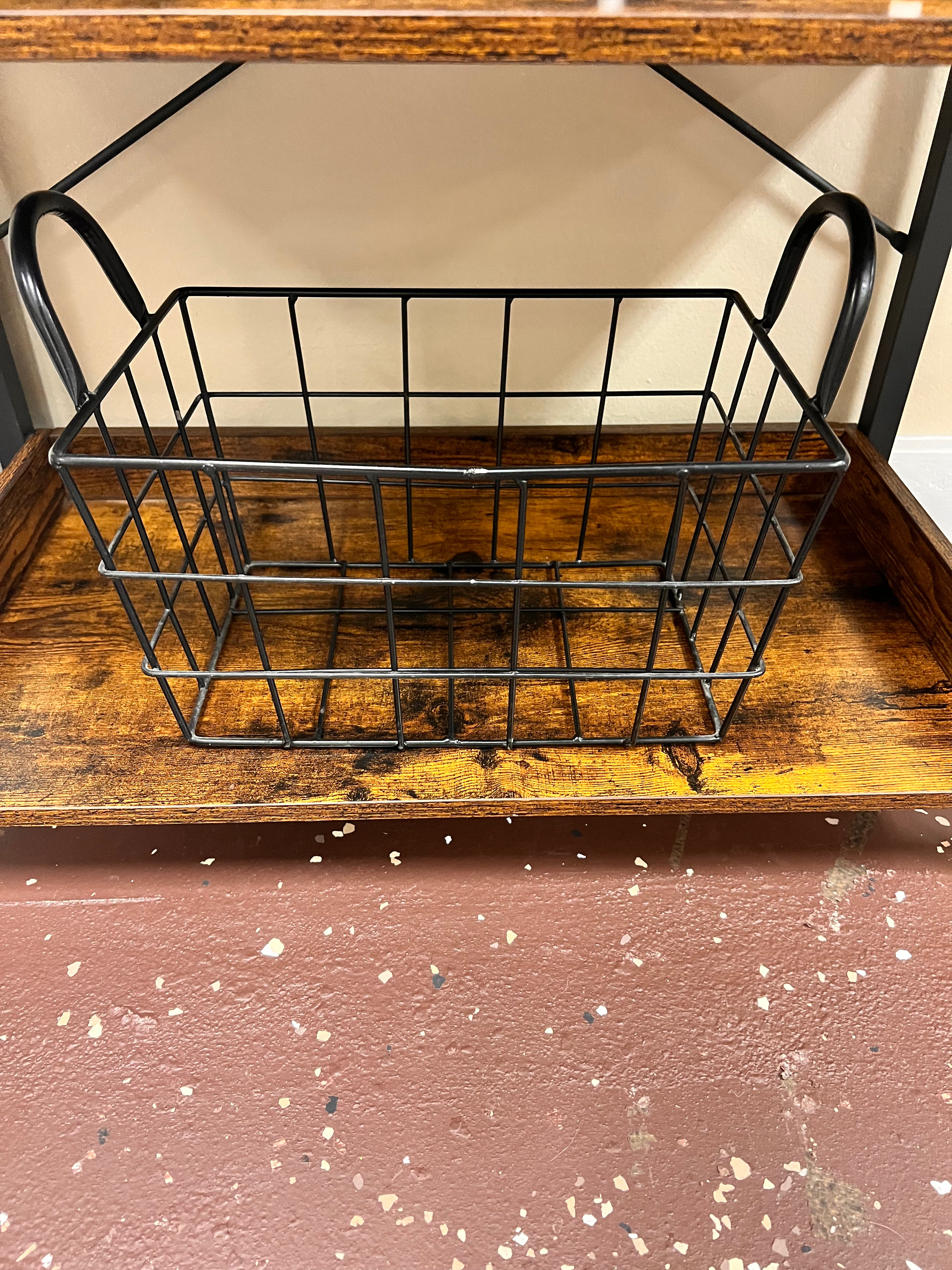Black Metal Basket