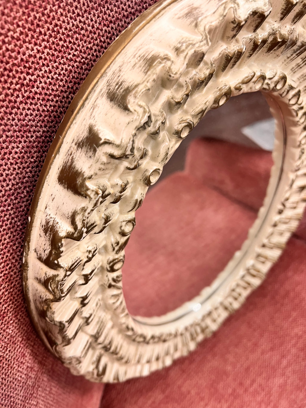 Rustic Oval Mirror