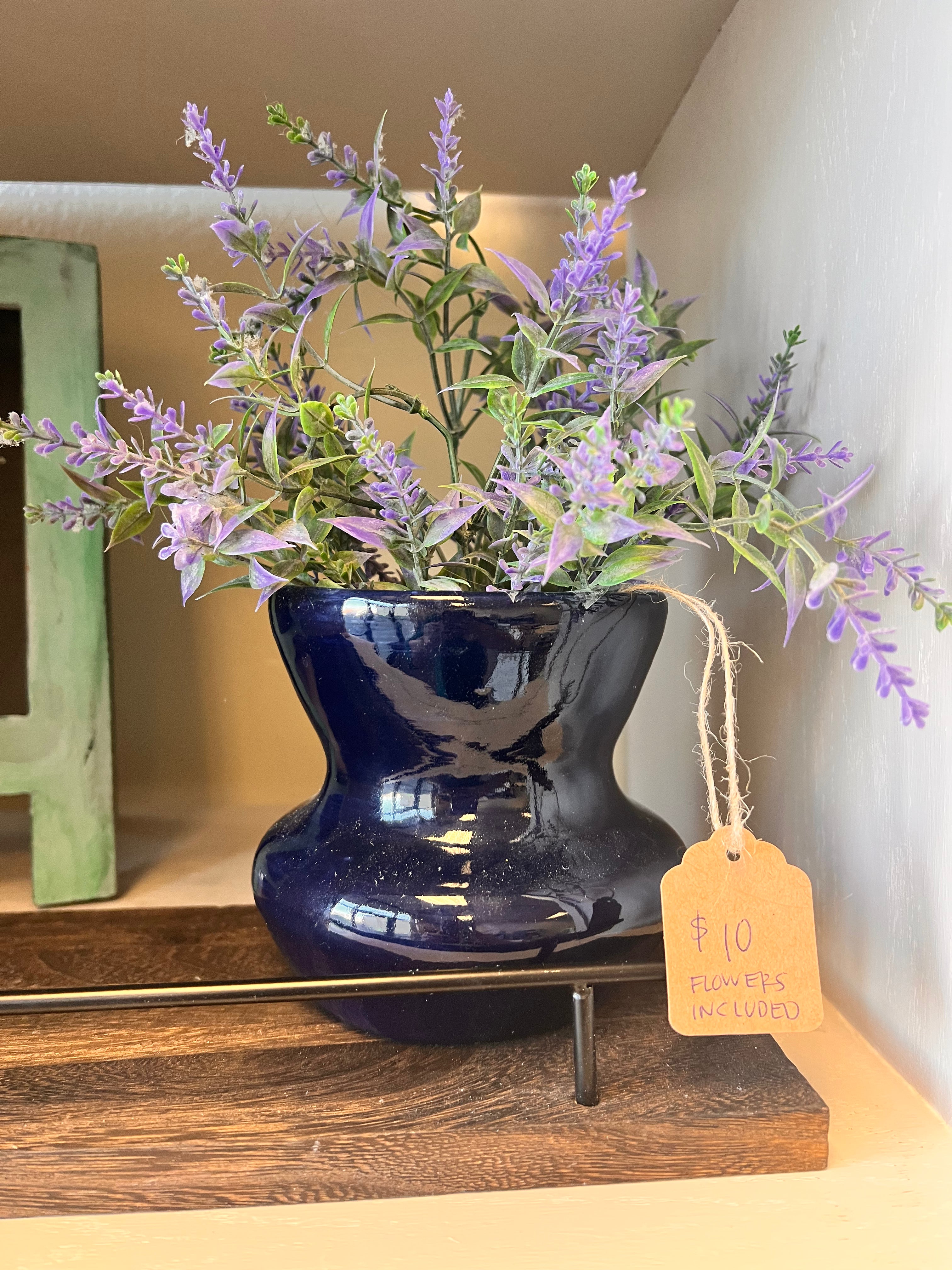 Flowers & Blue Vase