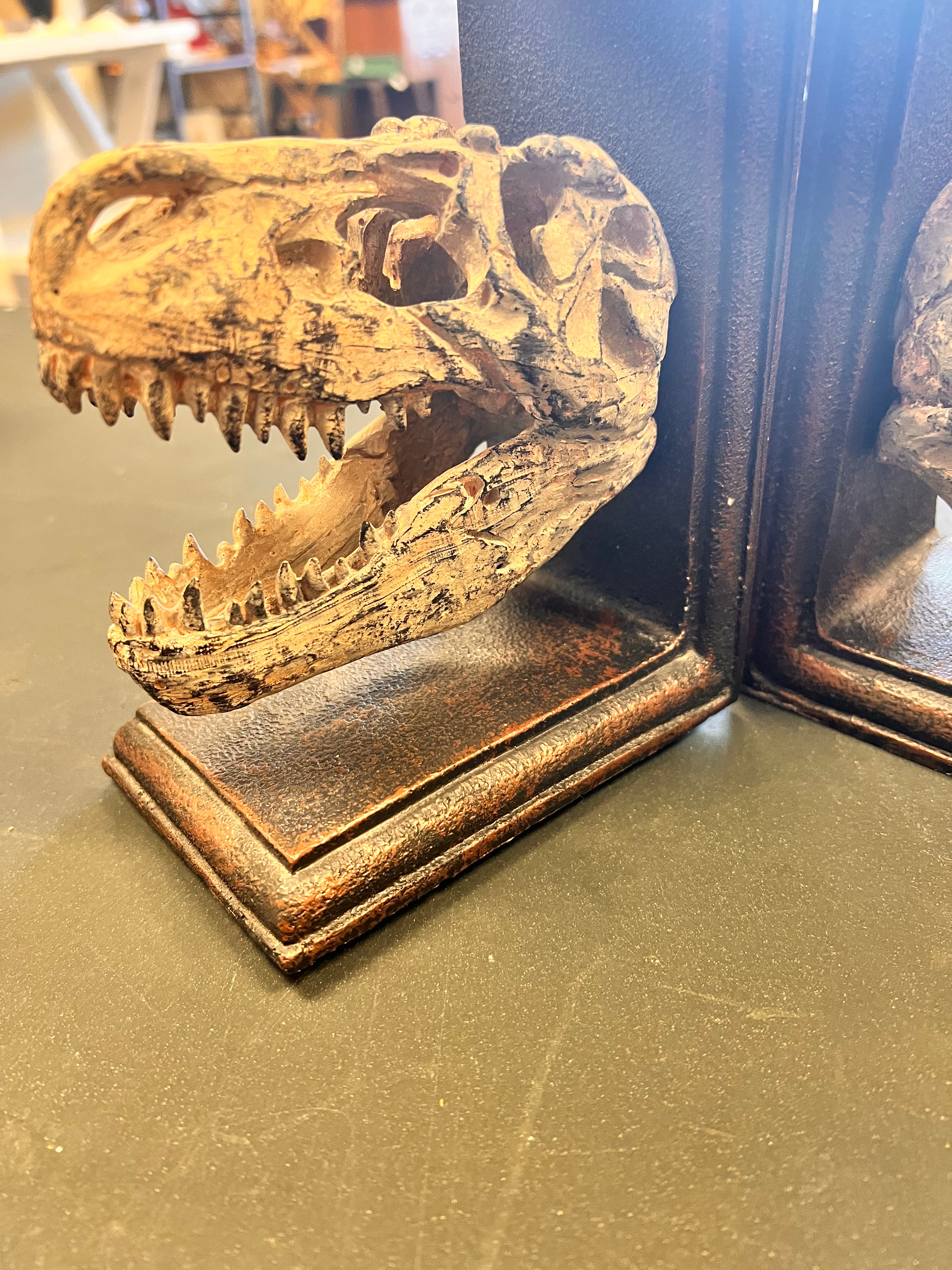 T-Rex Skull Bookends