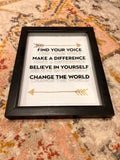 Find Your Voice Sign