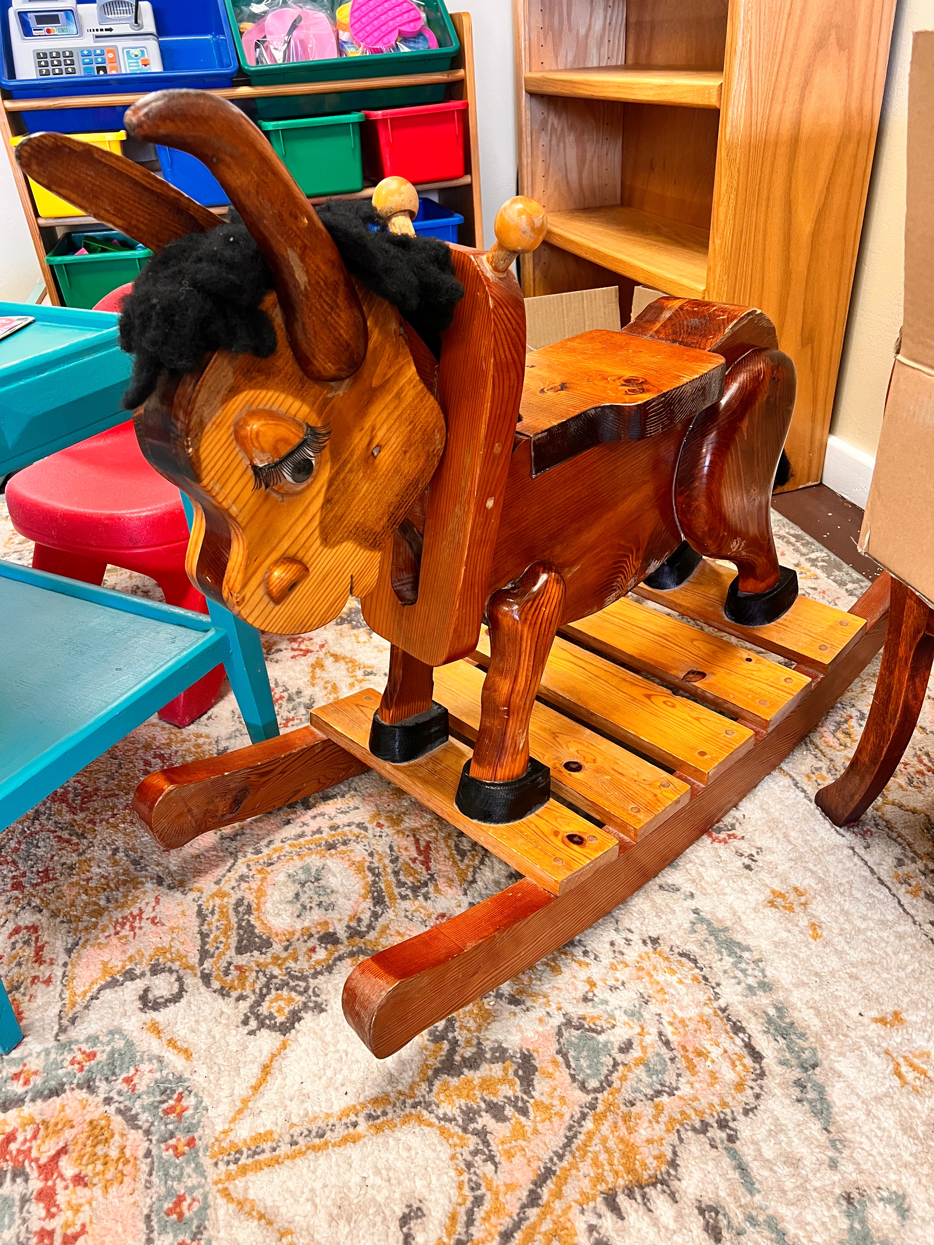 Solid Wood Rocking Horse