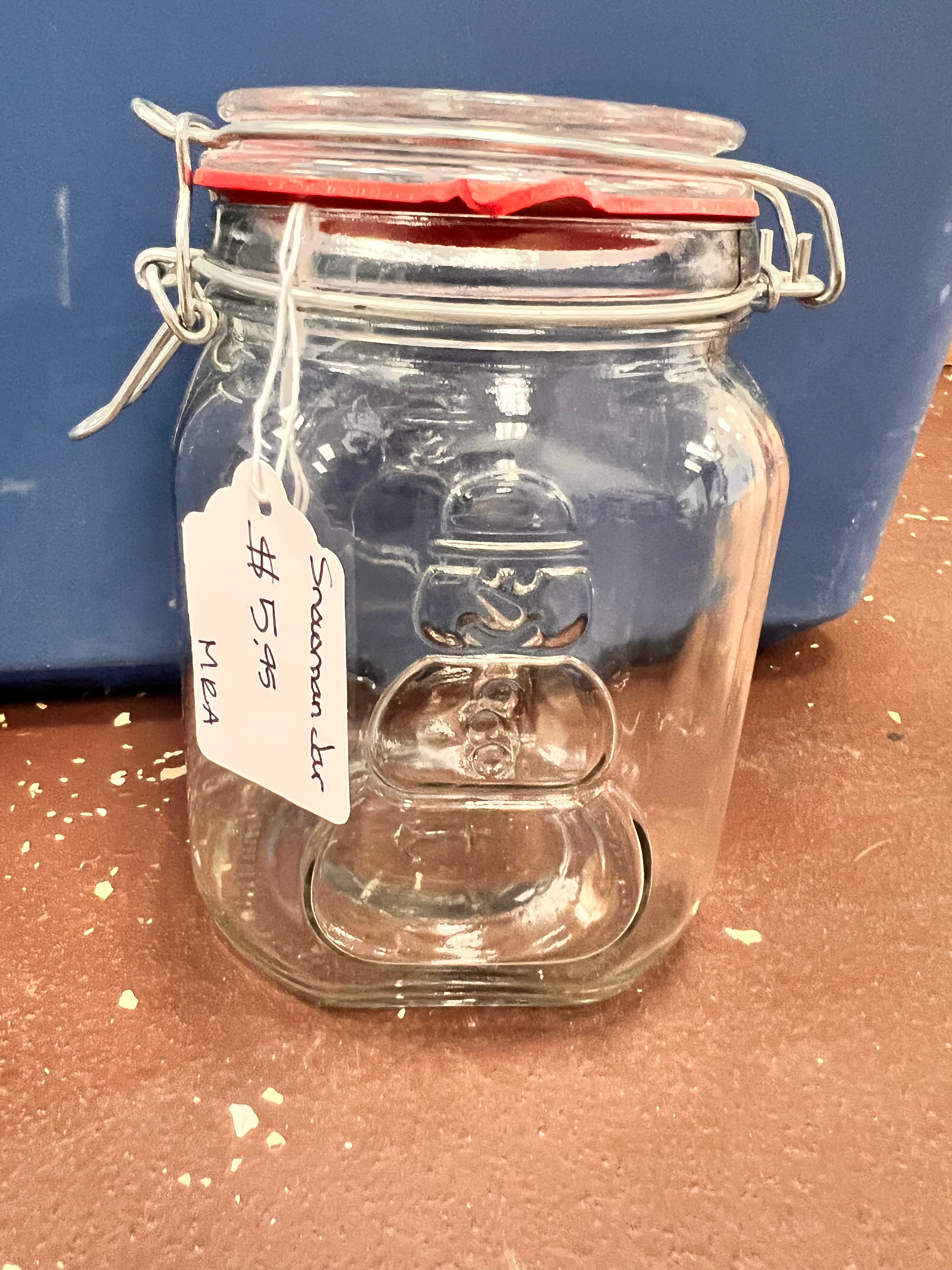 Snowman Jar