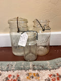 Vintage Clear Mason Jar Set