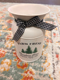 Christmas Milk Can