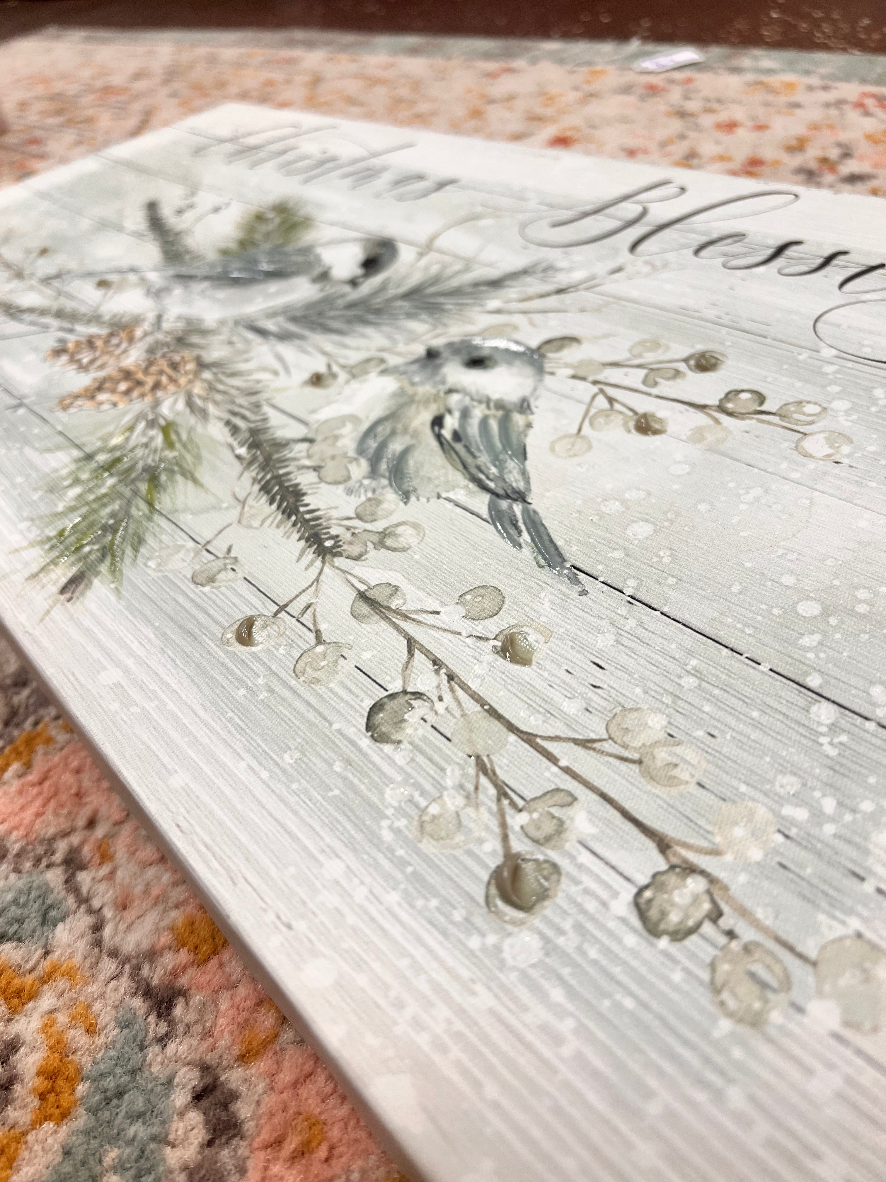 Christmas Bird Canvas