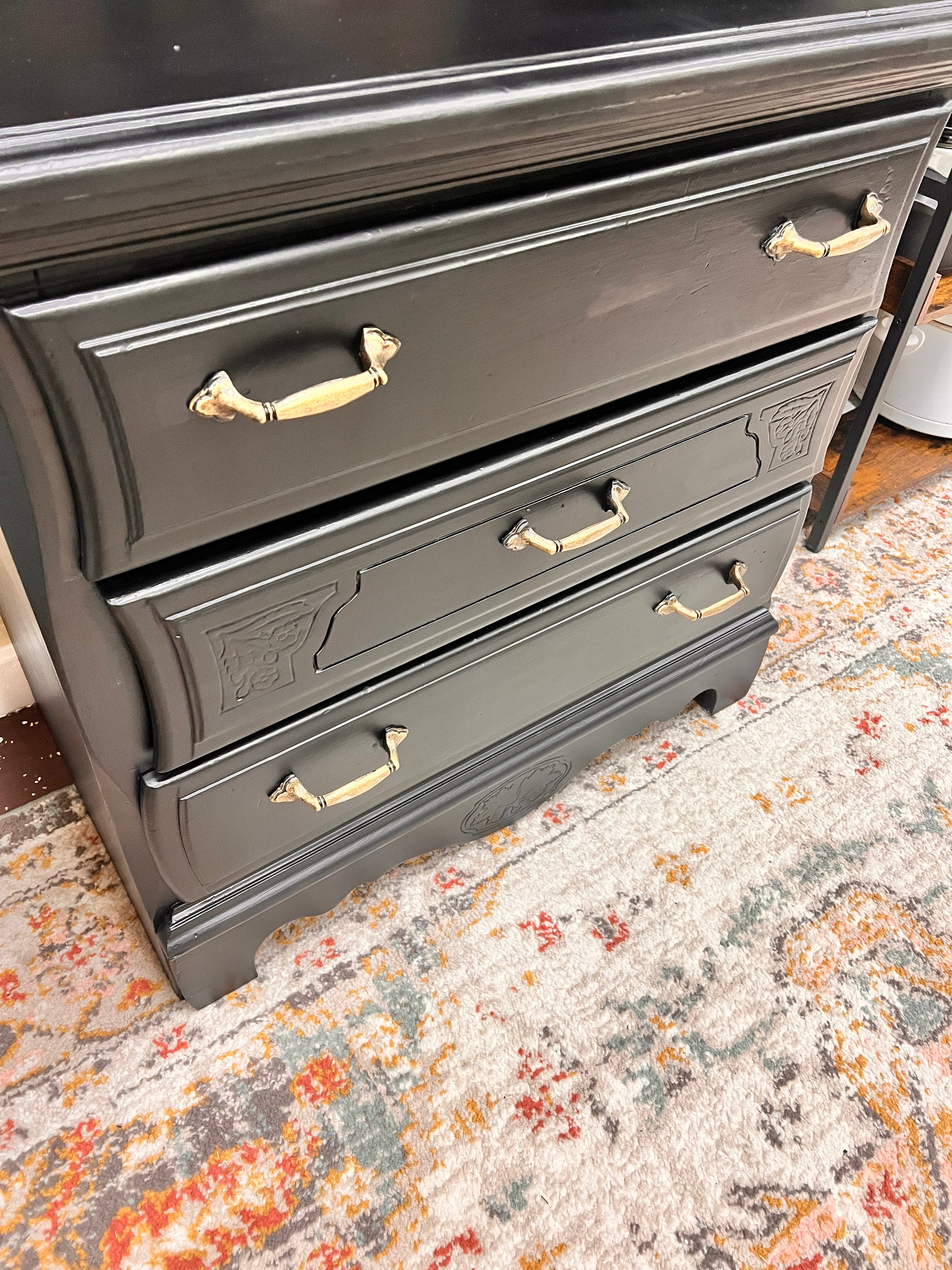 Refinished Black Hutch