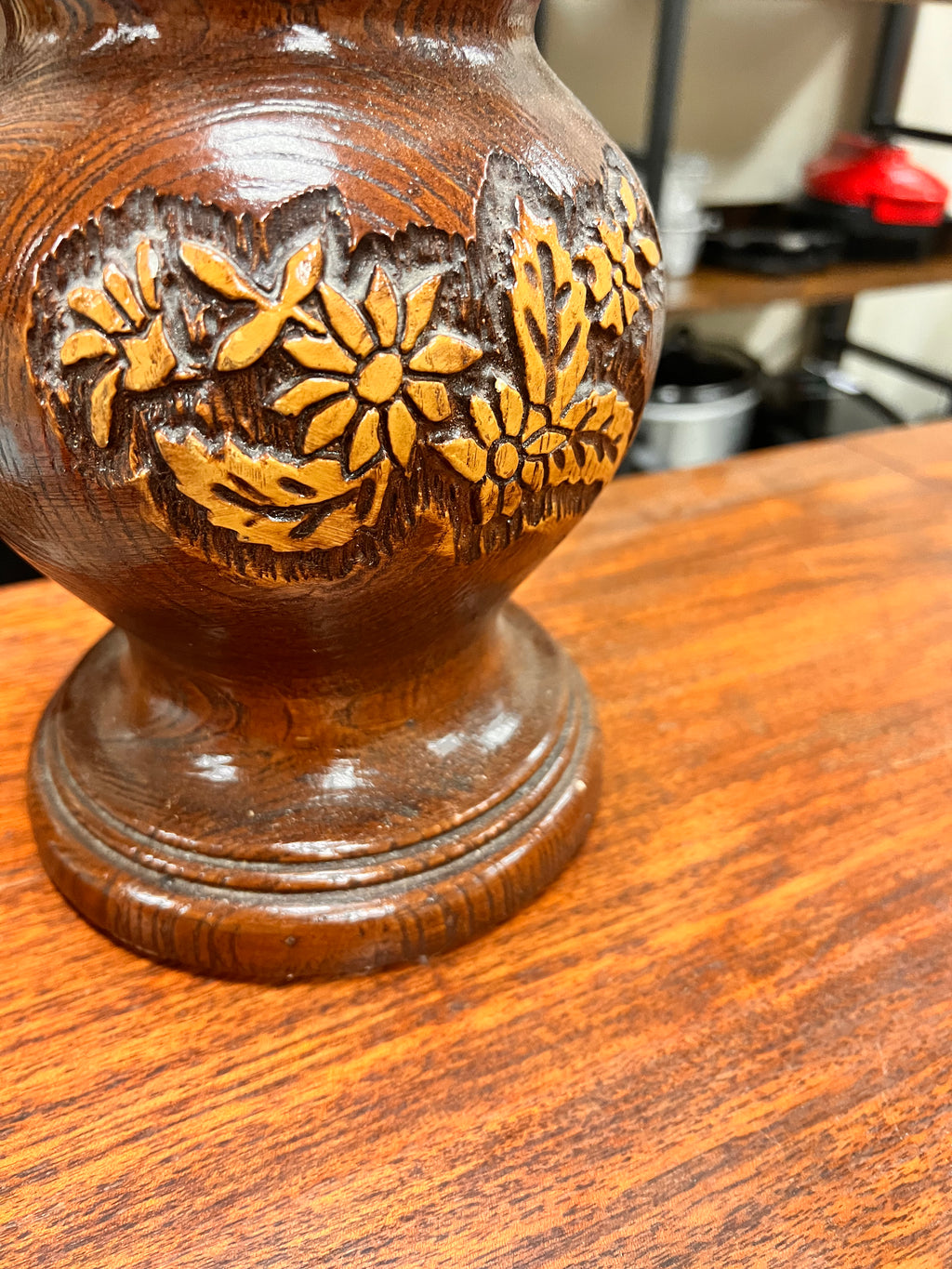 Hand Carved Lamp