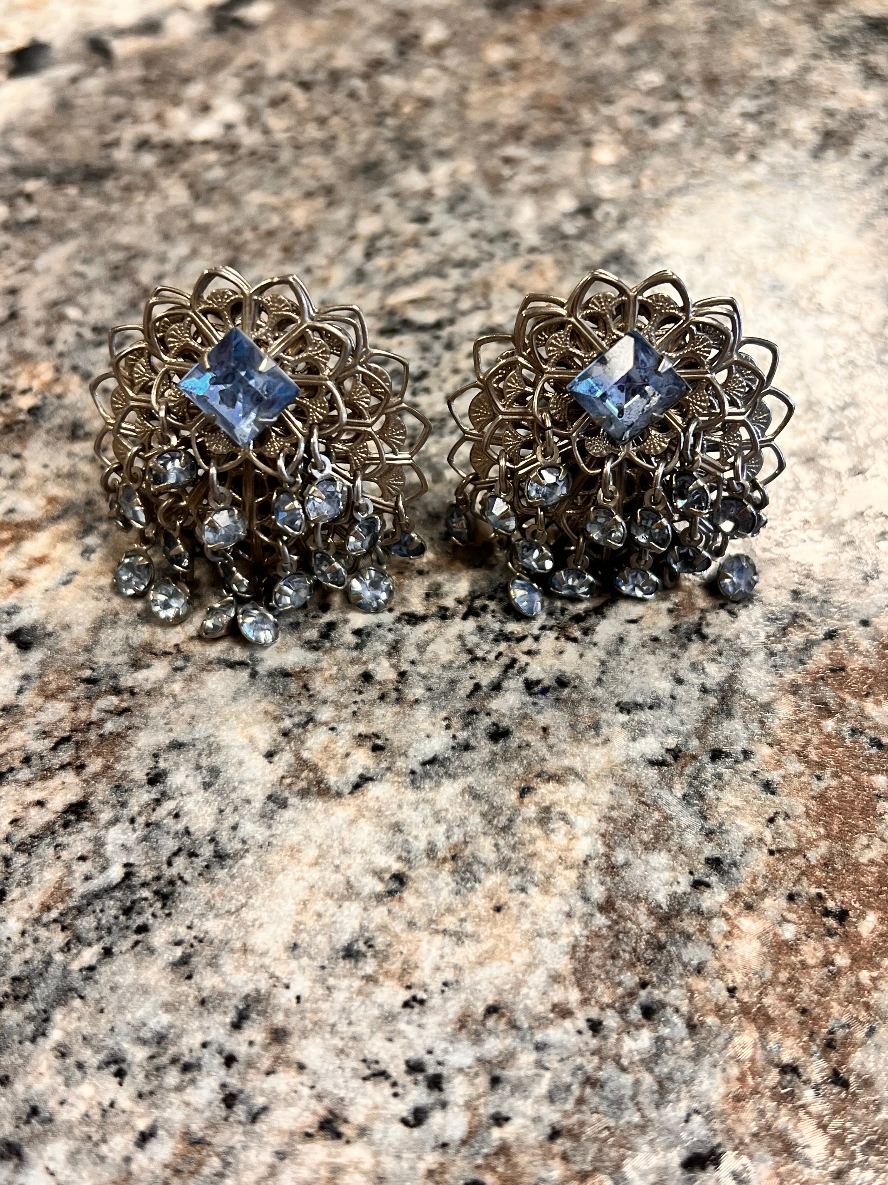 Filigree Clip Earrings