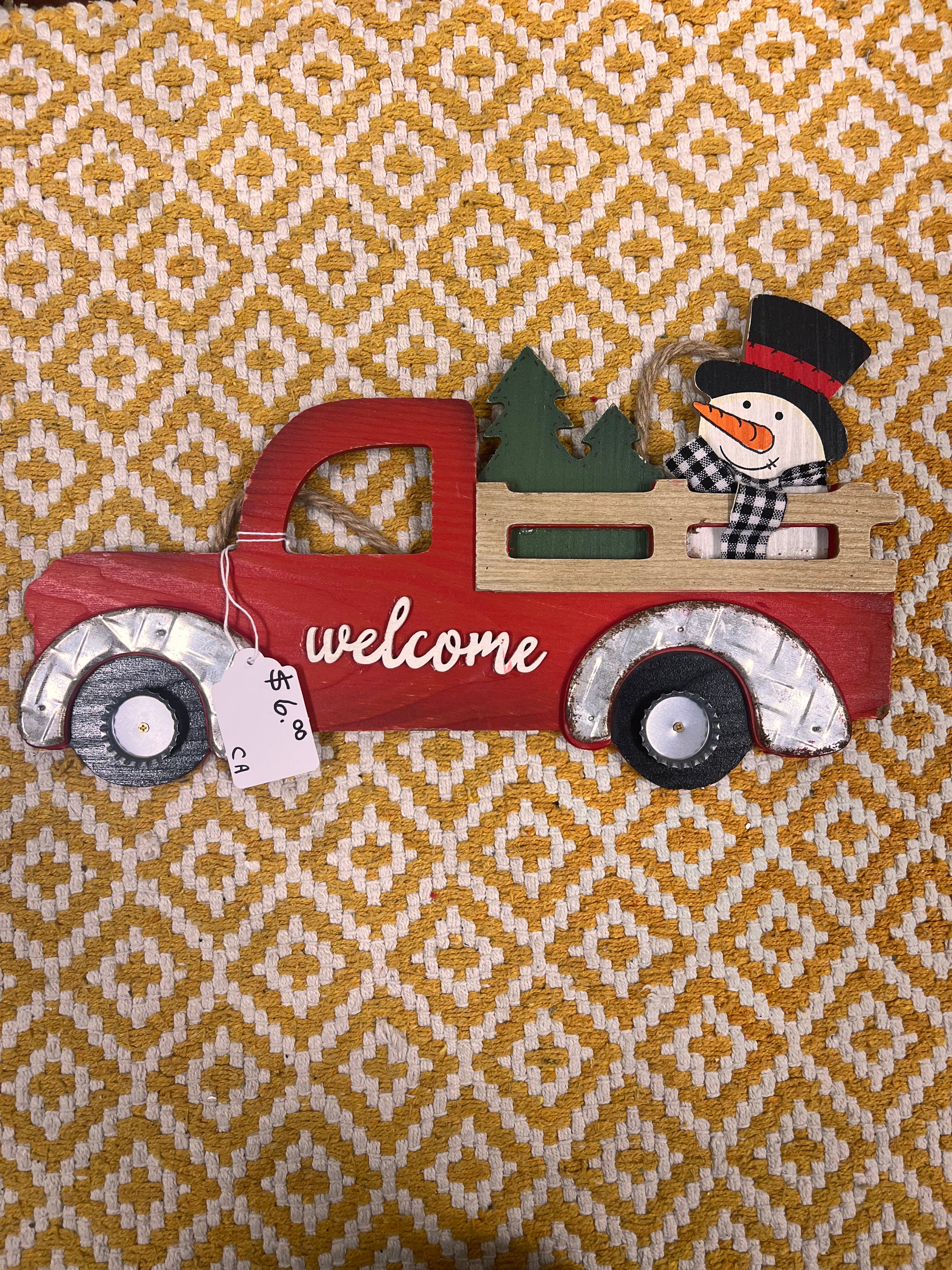 Red Truck Decor
