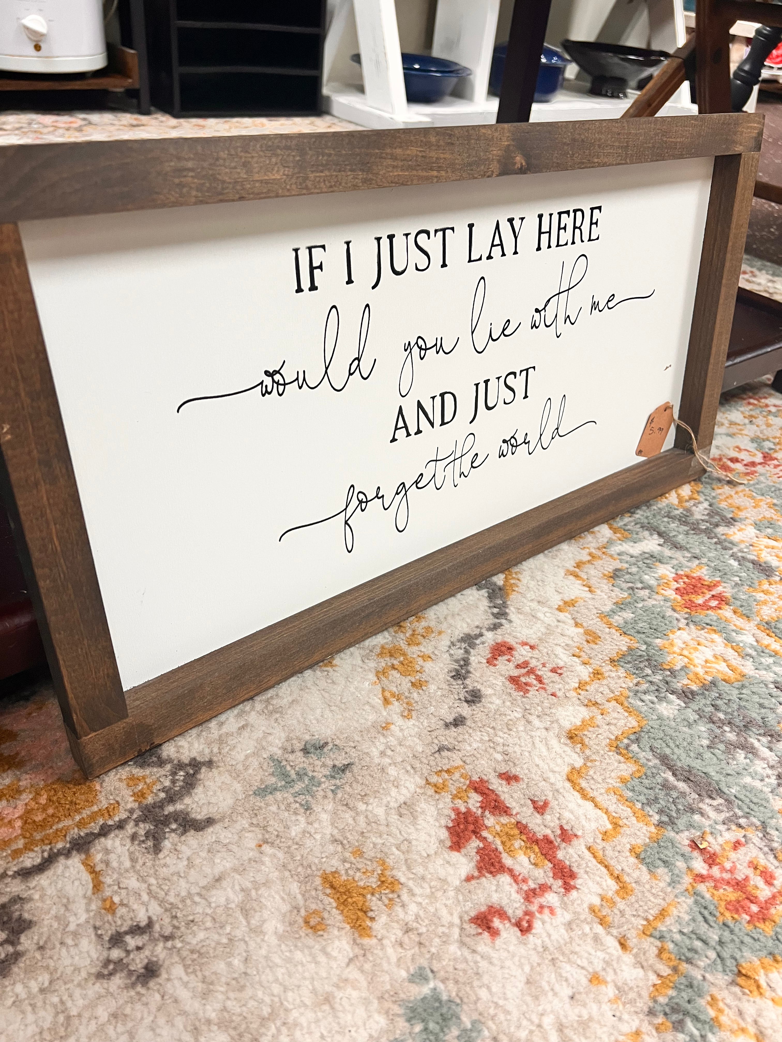 Lie With Me Sign