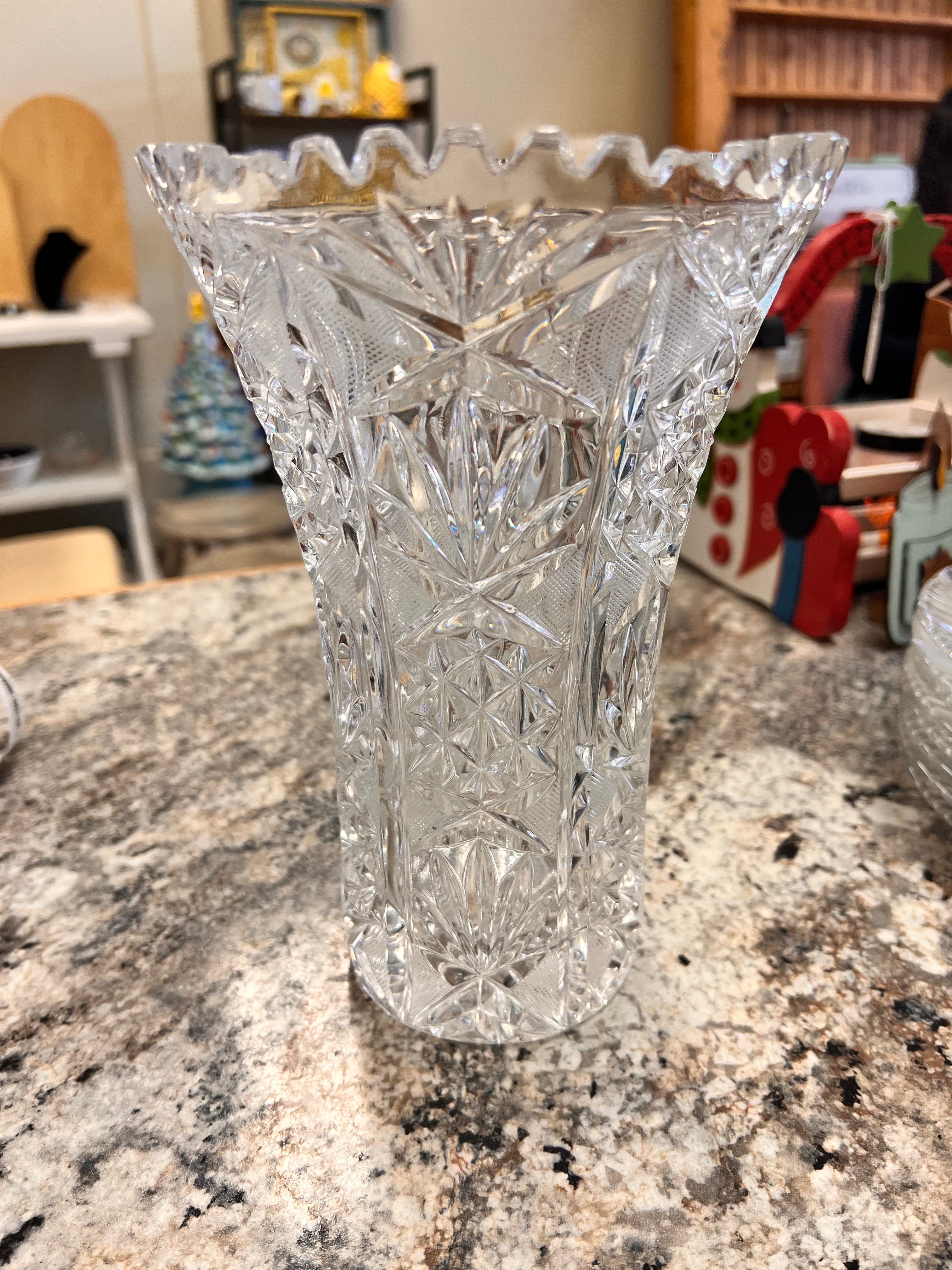 Vintage Crystal Vase