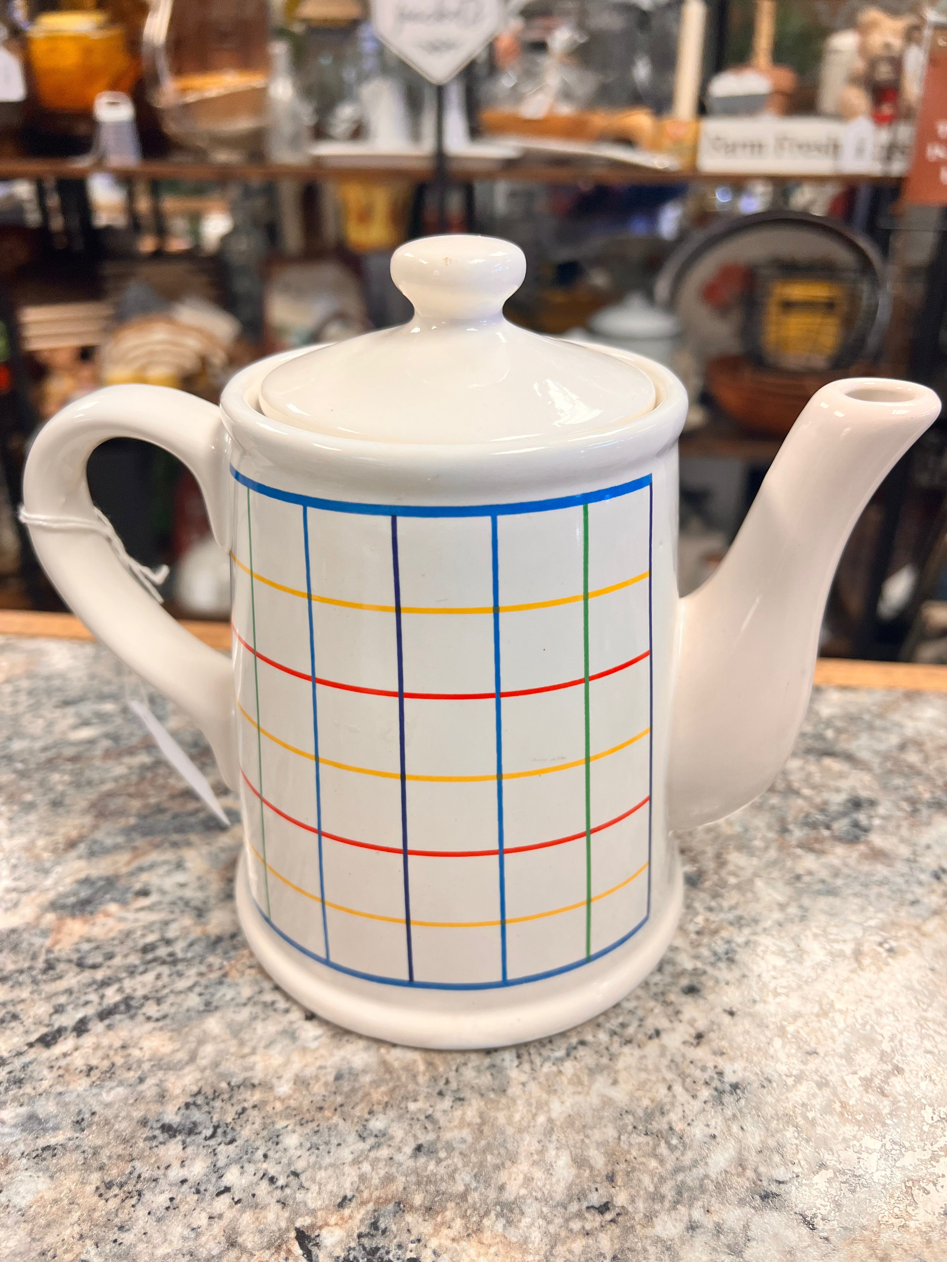 Plaid Teapot