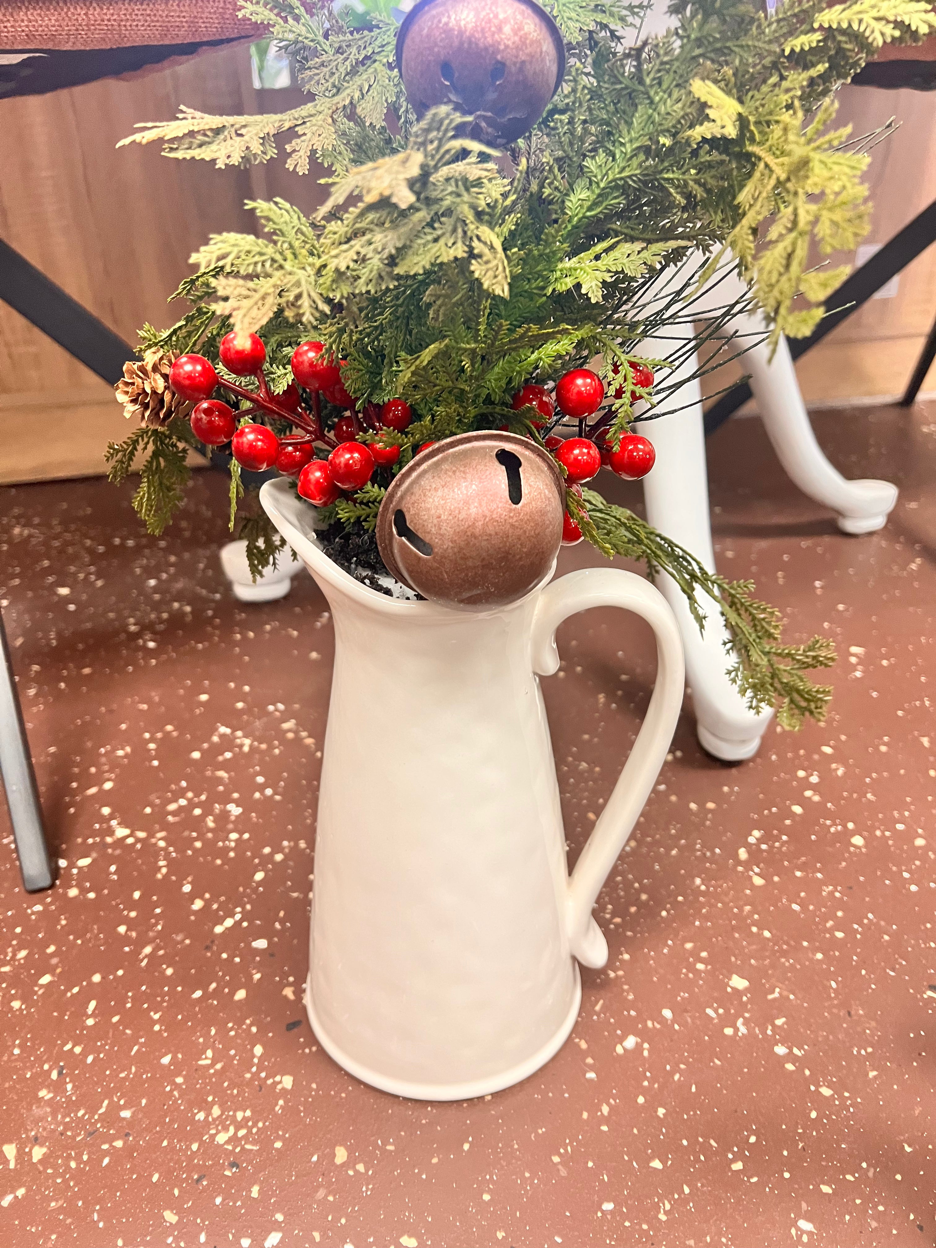 Pitcher Christmas Decor
