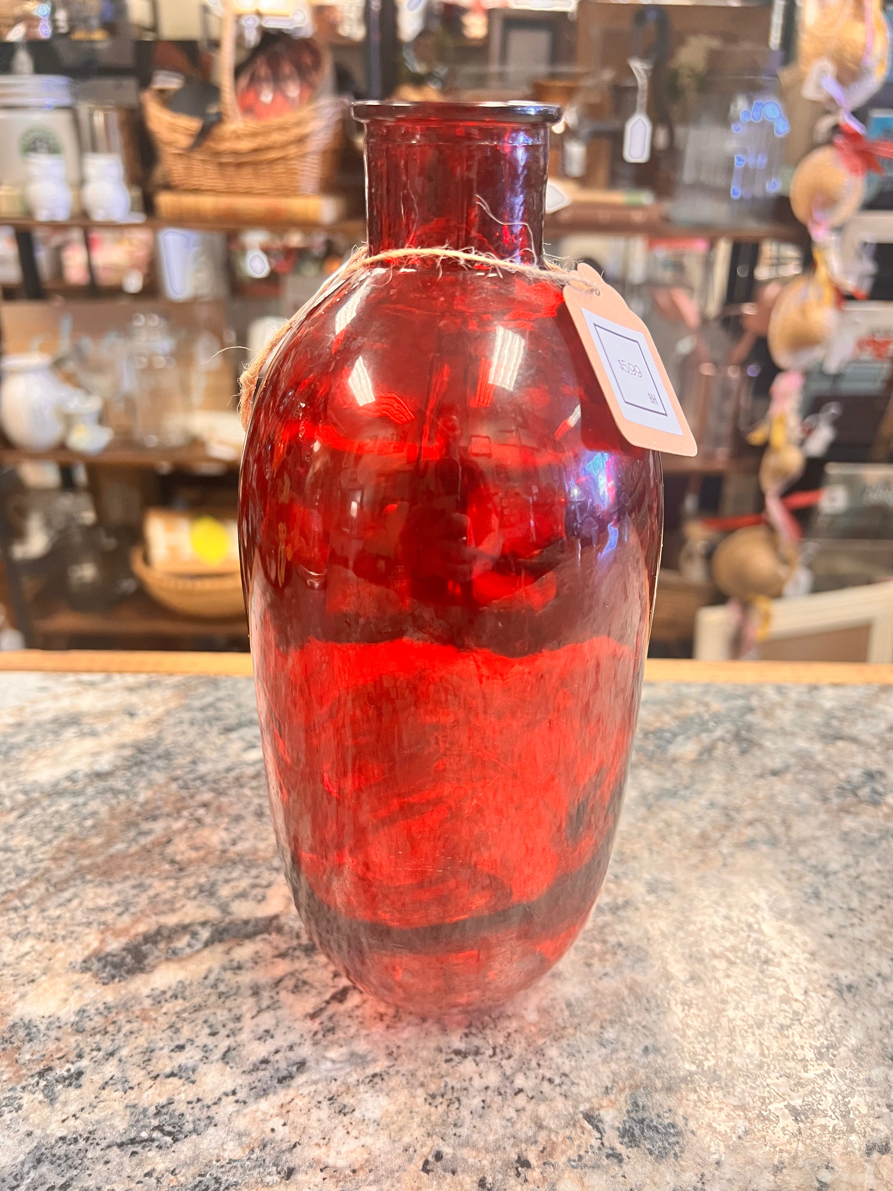 Red Vase