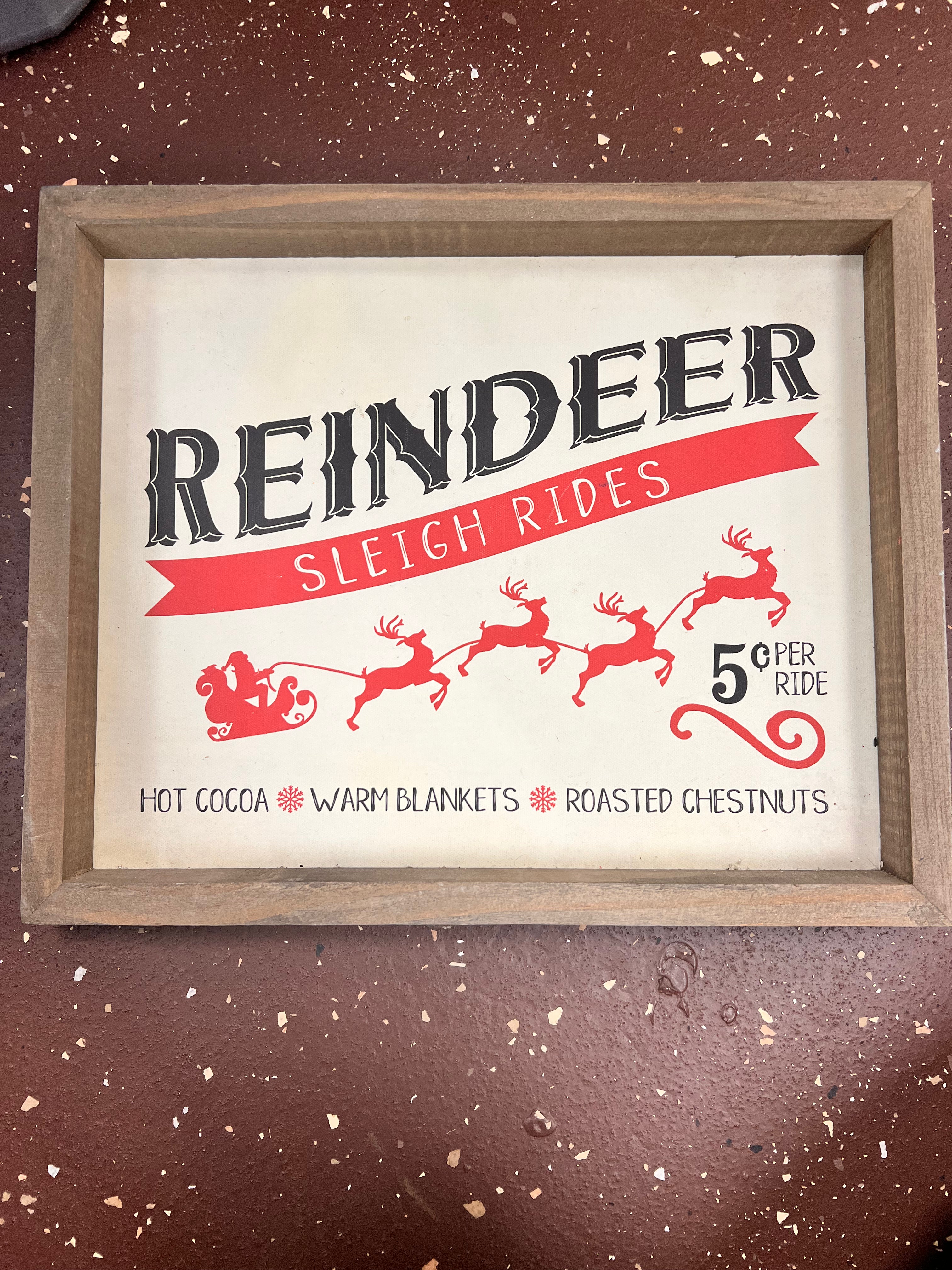 Reindeer Sign