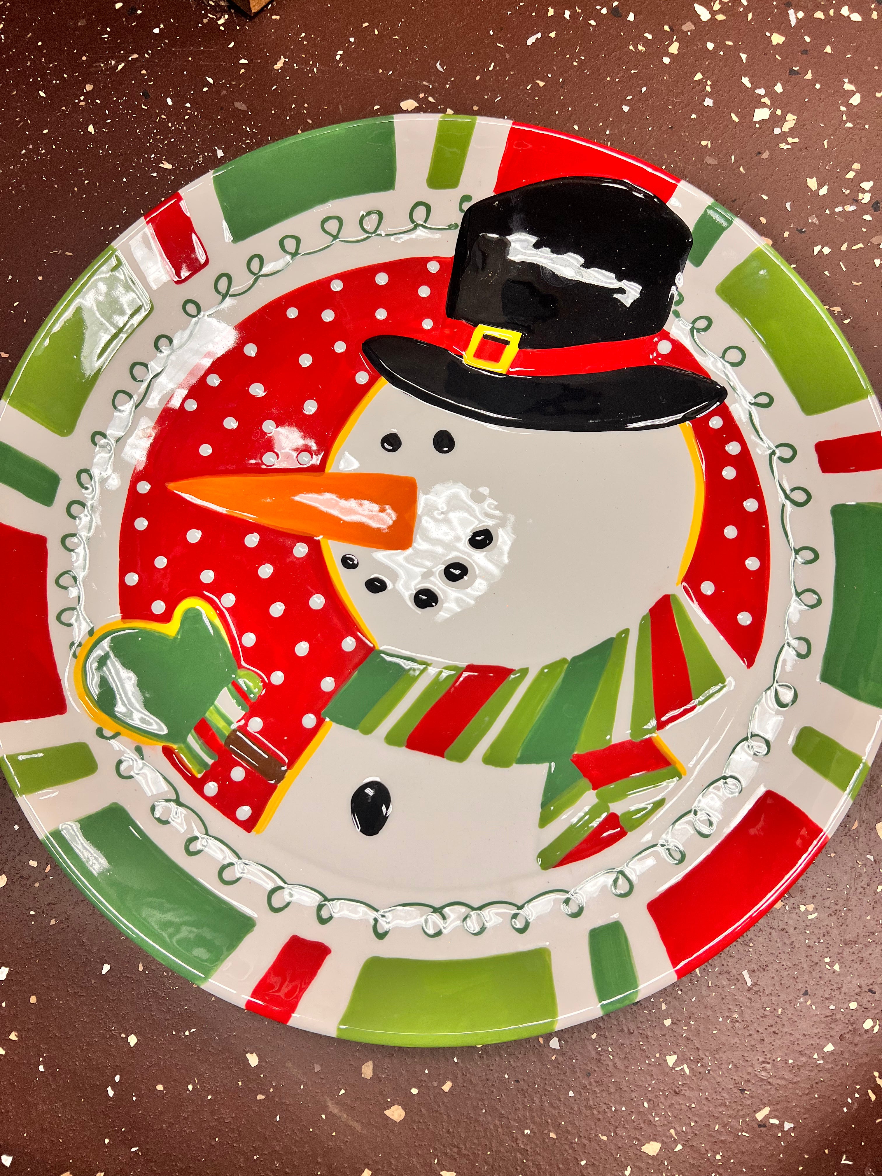 Snowman Plate