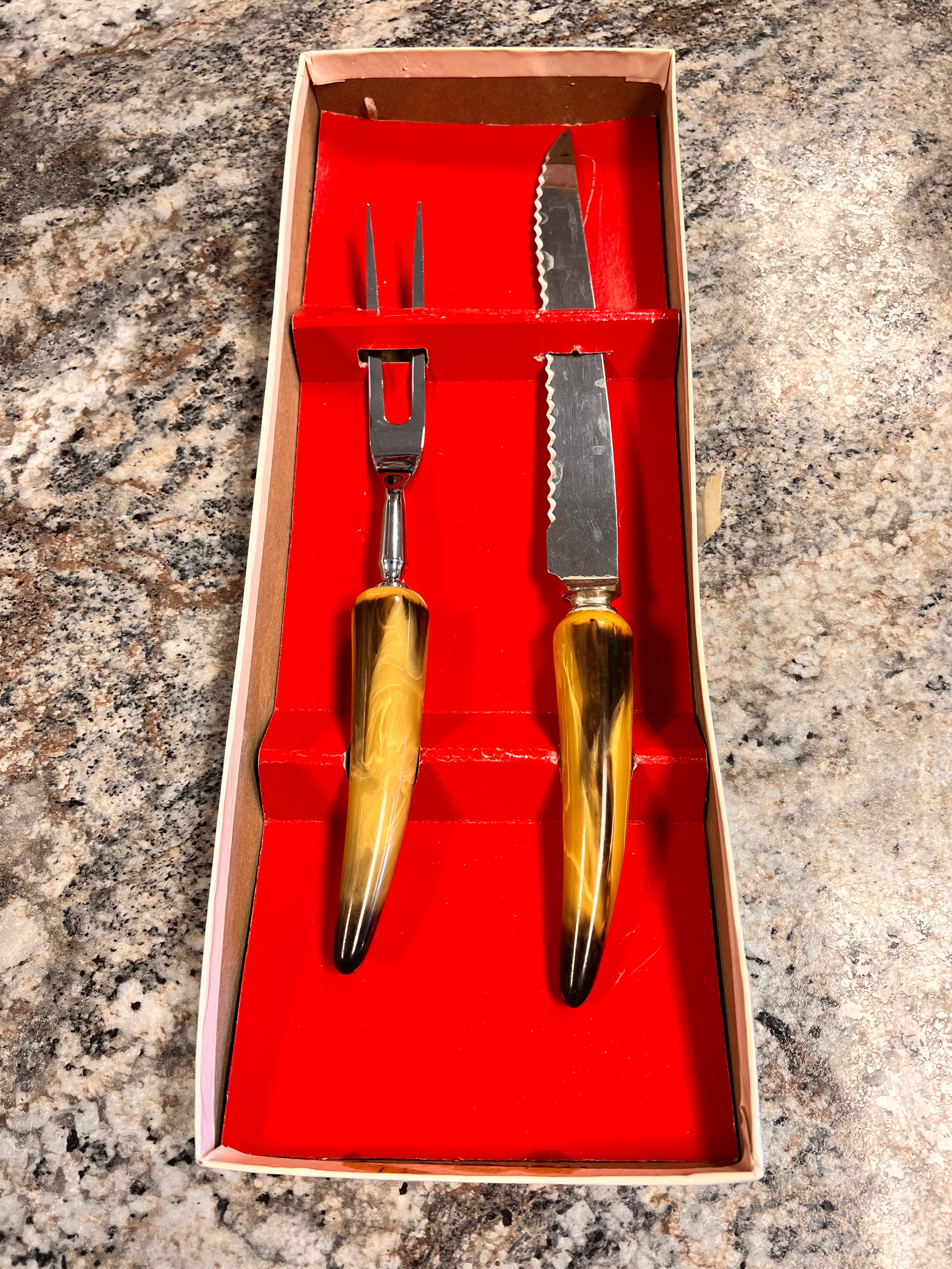 Vintage Carving Set