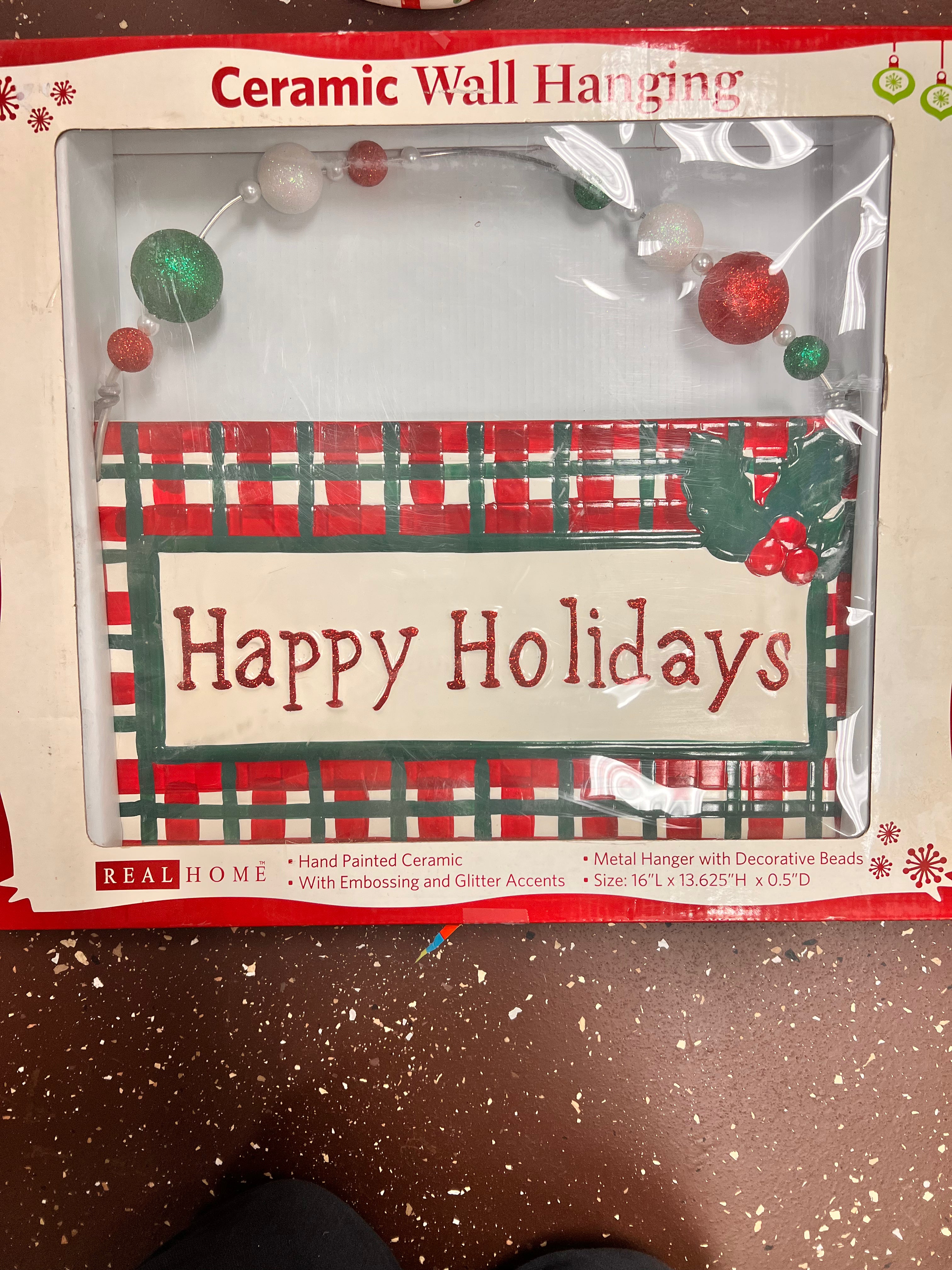 Holiday Ceramic Sign