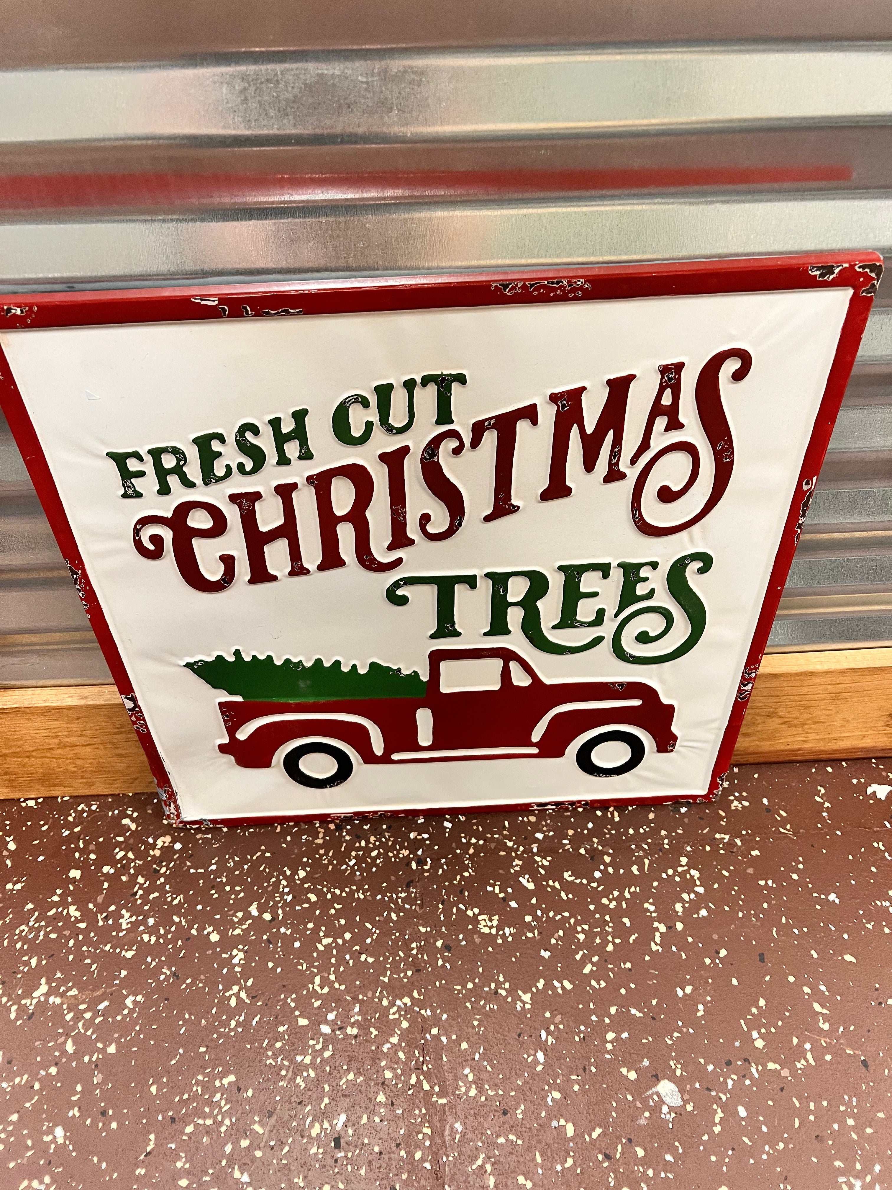 Metal Christmas Sign
