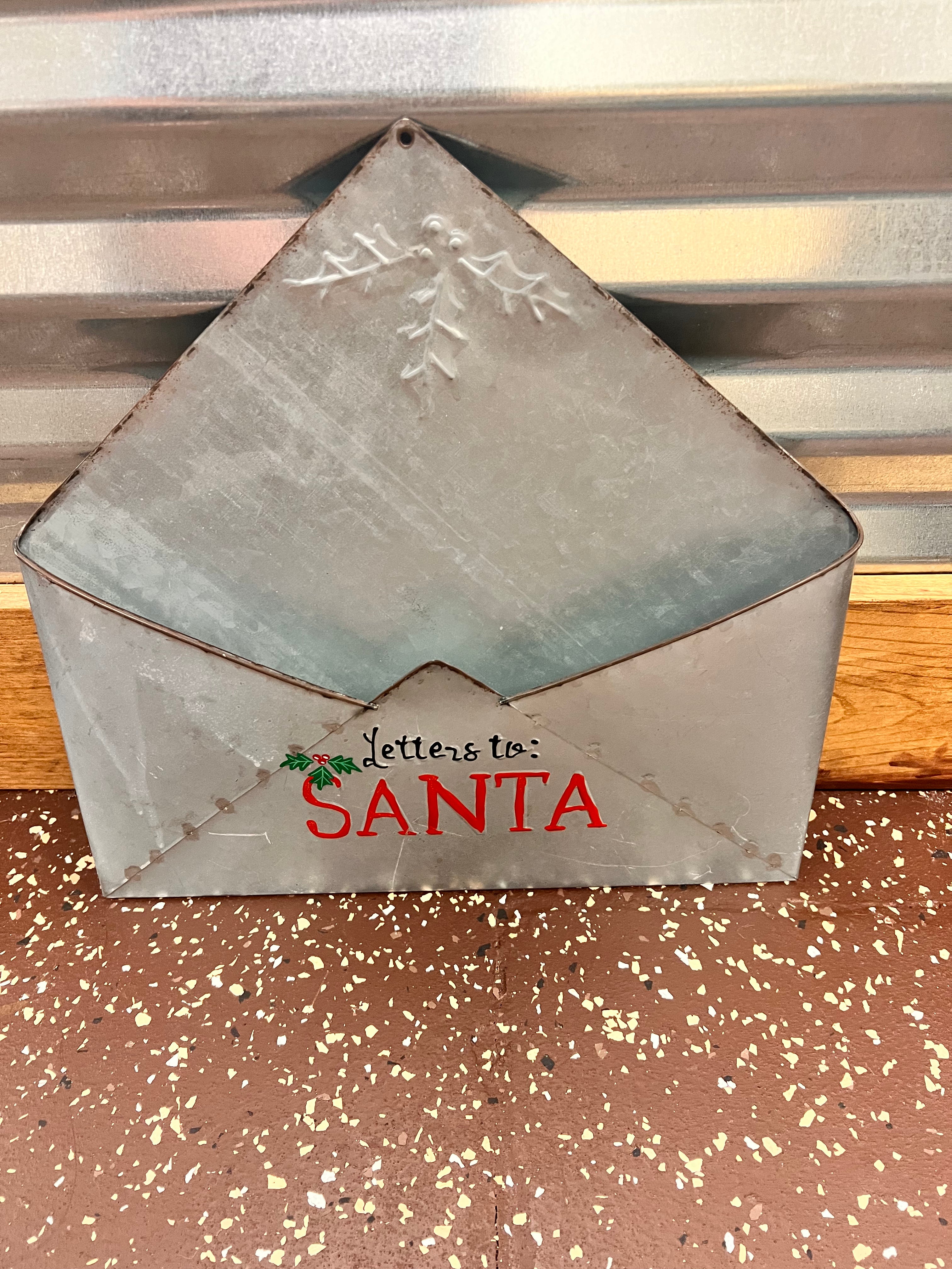 Metal Santa Decor