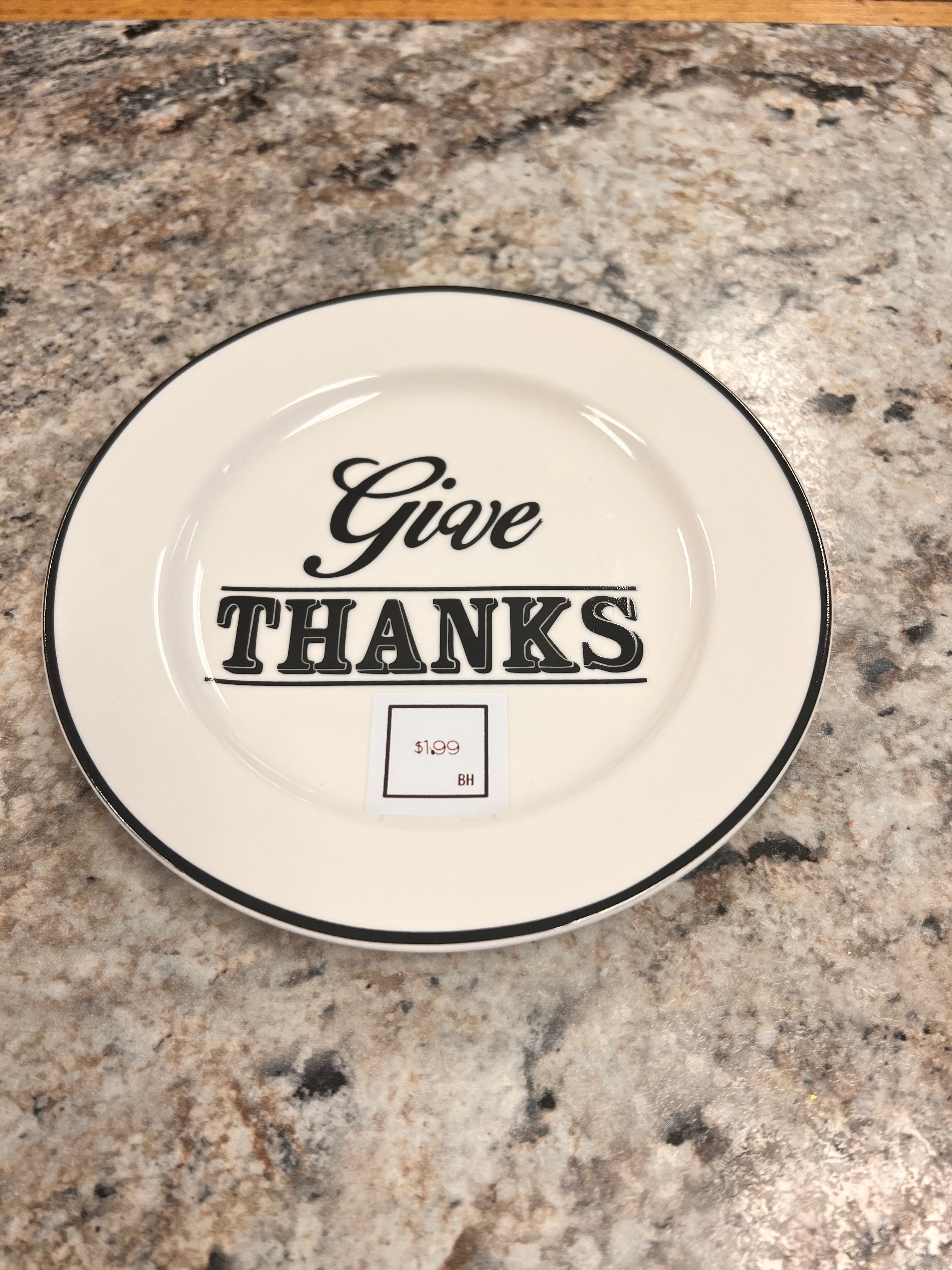 Give Thanks Plate