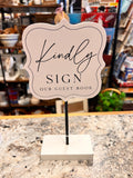 Guest Book Sign