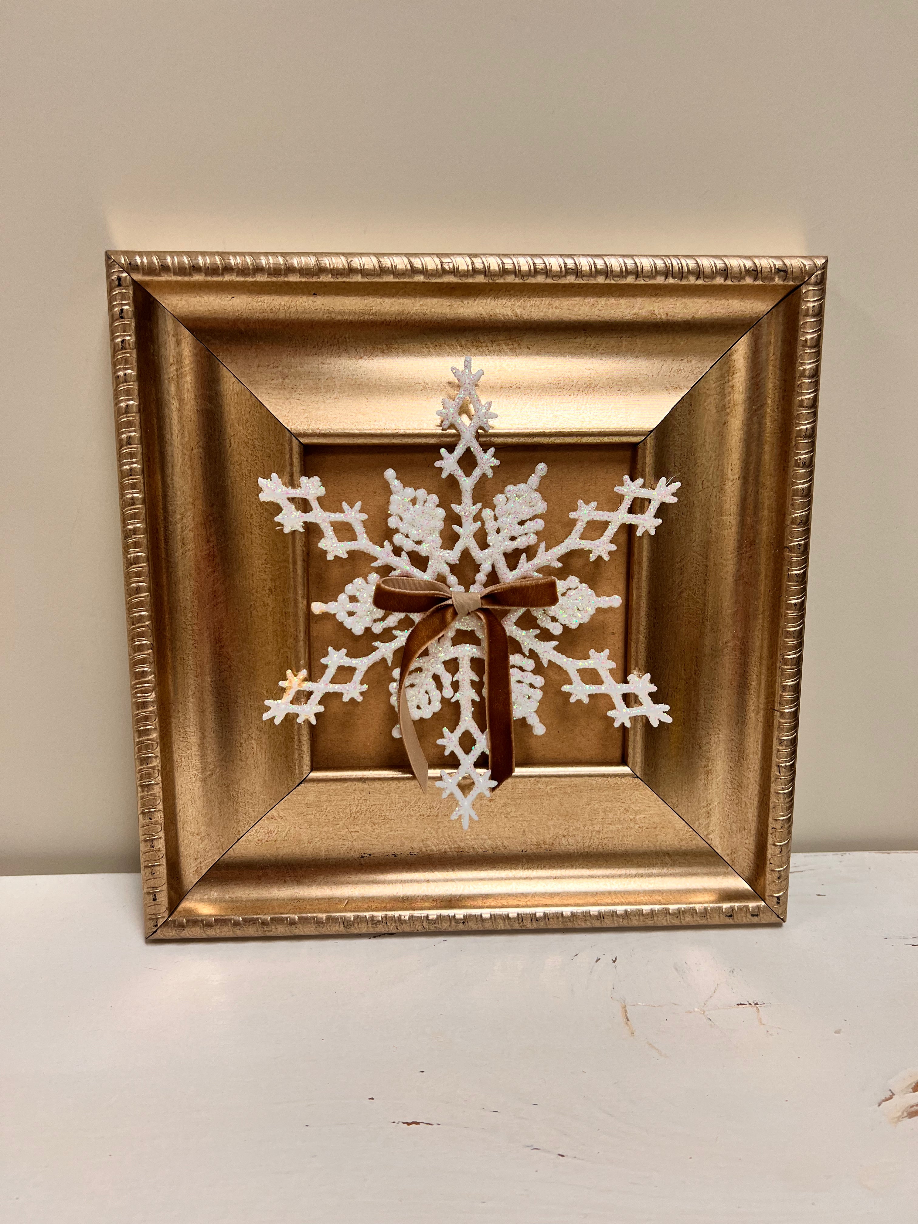 Gold Snowflake Decor
