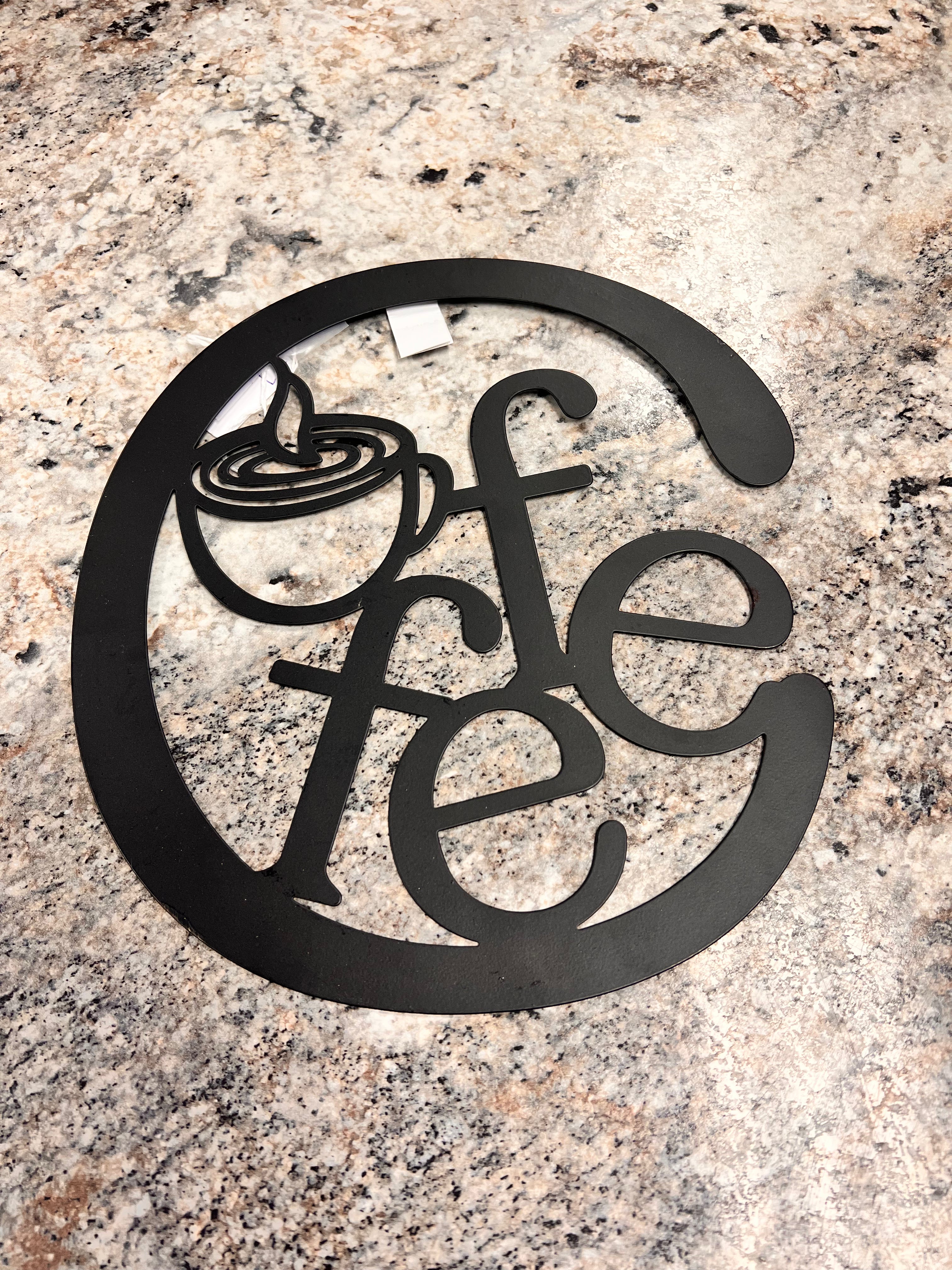 Metal Coffee Sign
