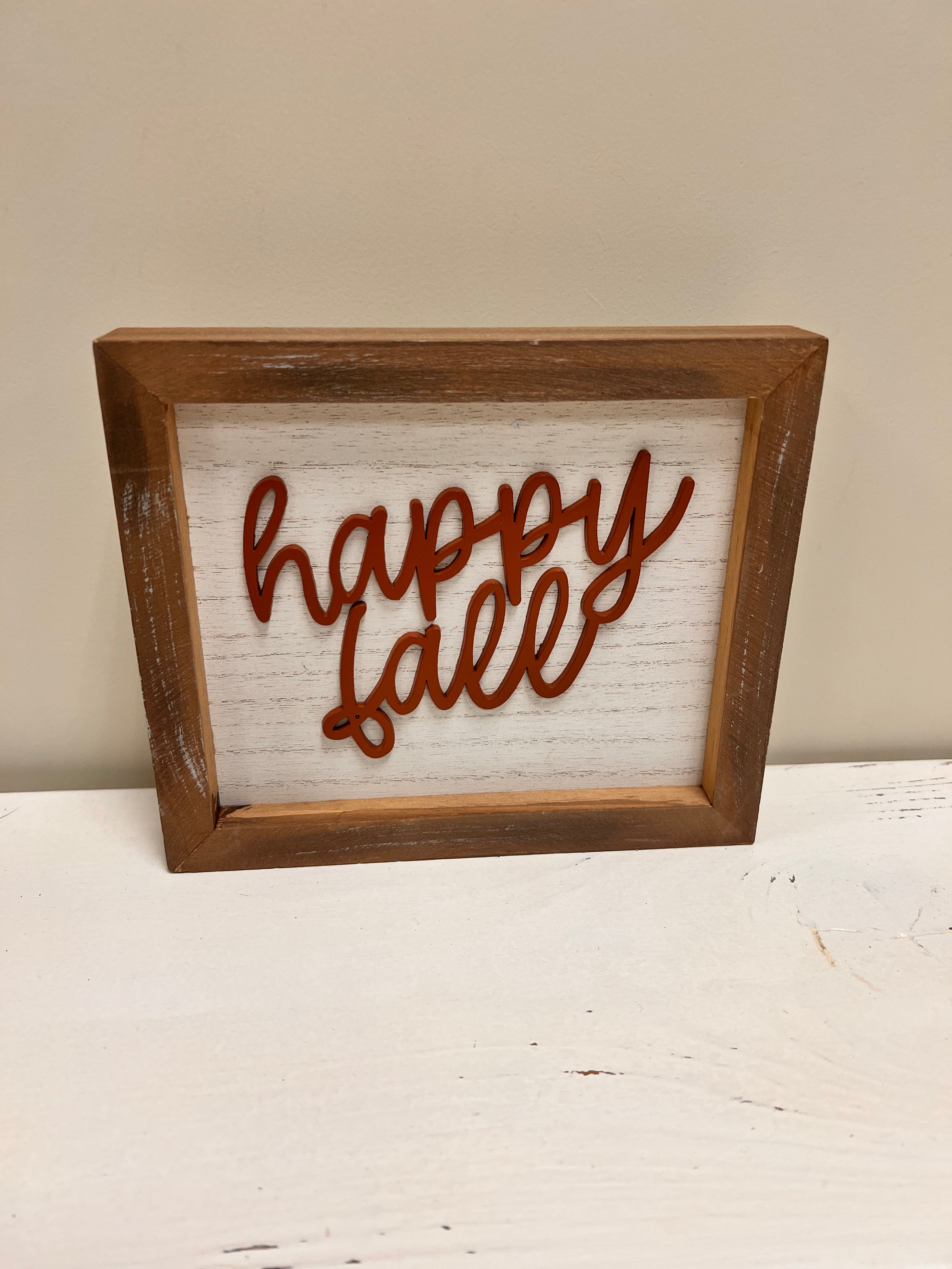 Happy Fall Sign