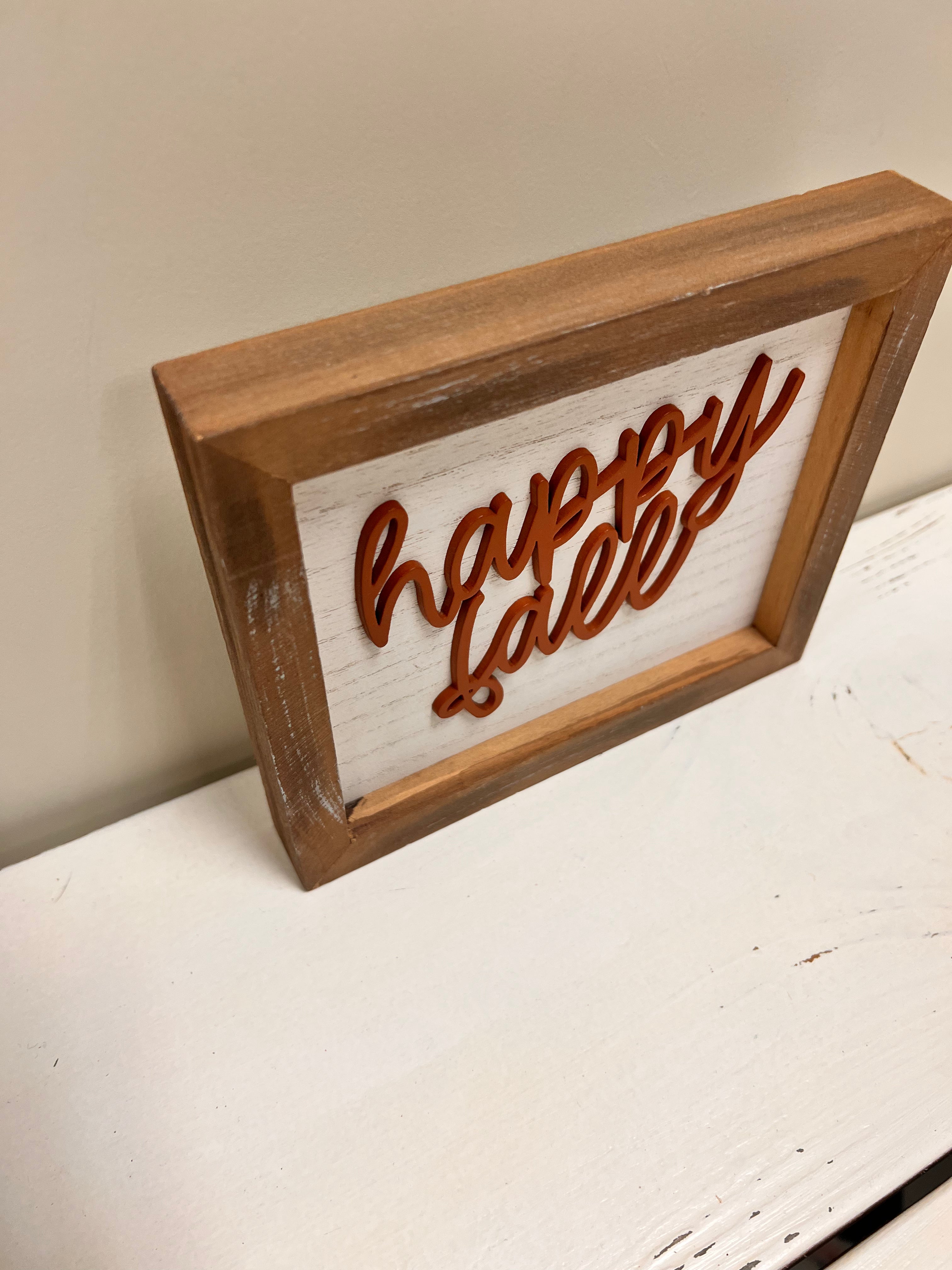 Happy Fall Sign