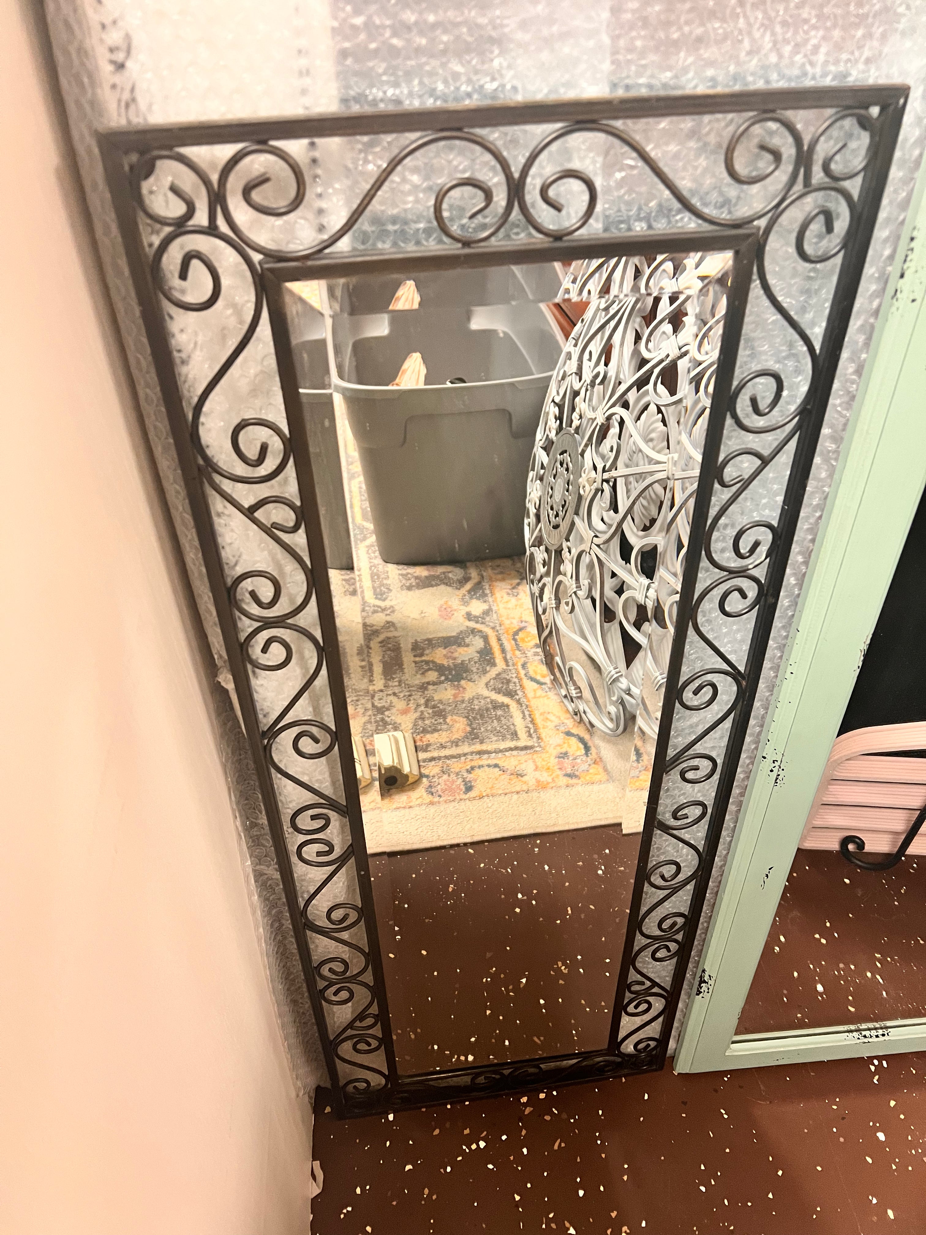 Black Metal Mirror