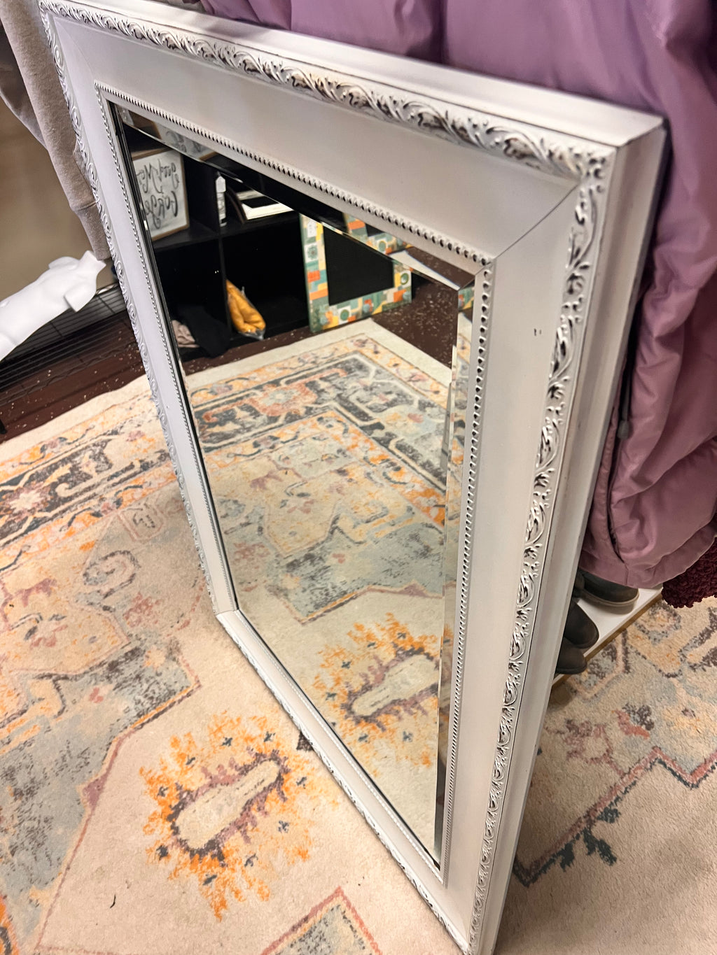 Large White Mirror