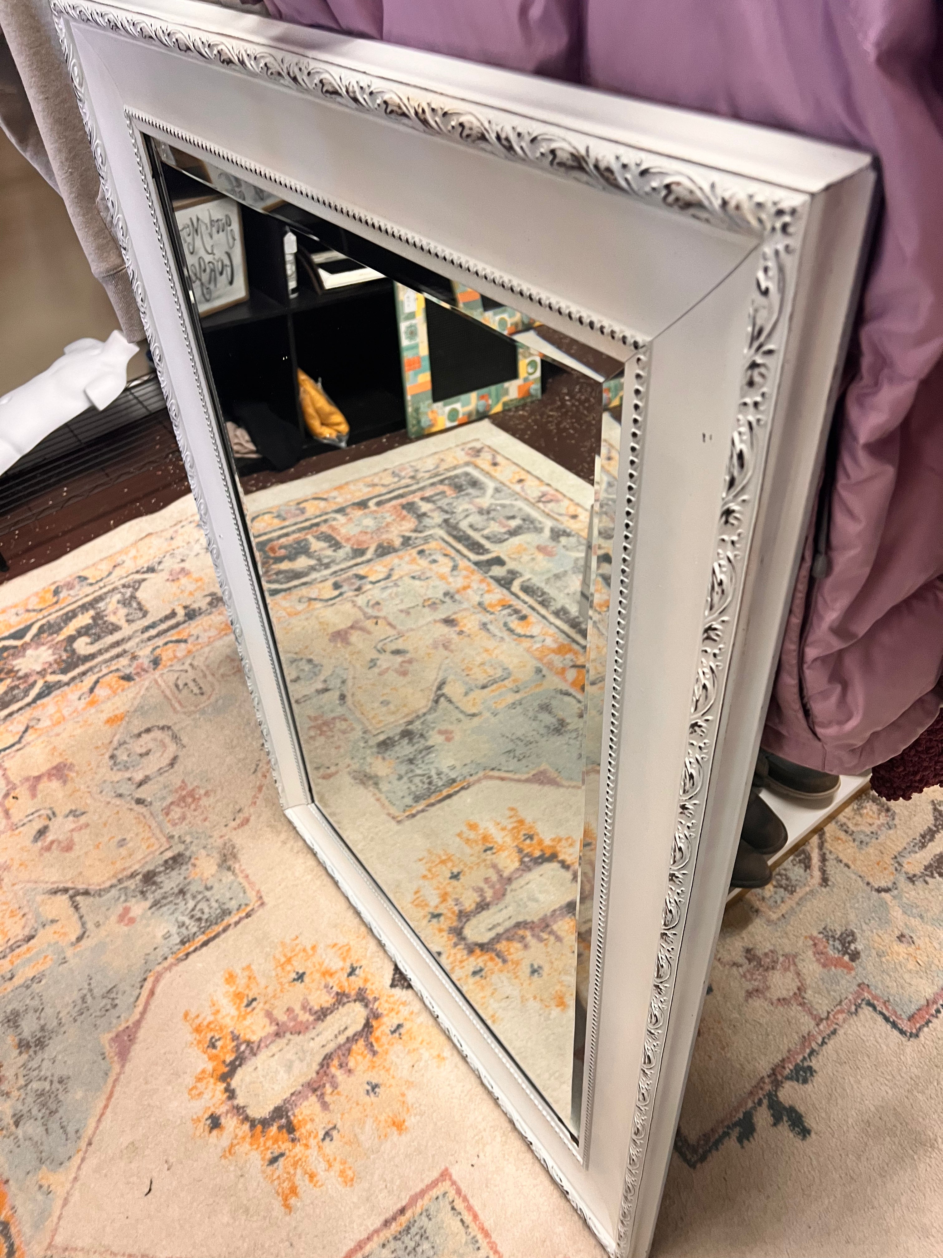Large White Mirror