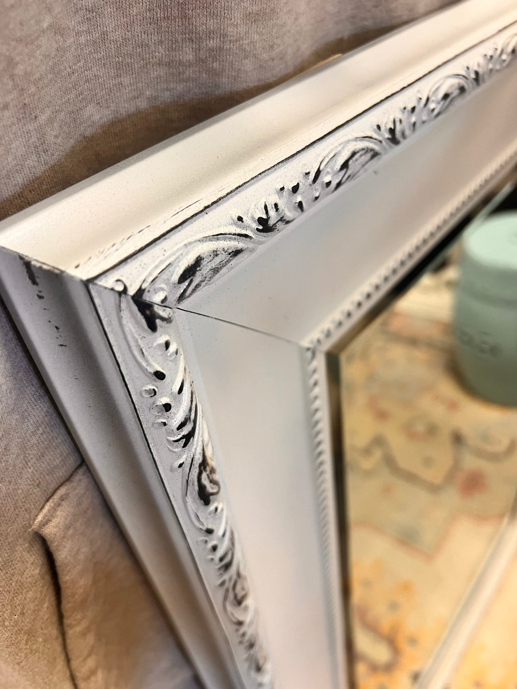 Large White Mirror