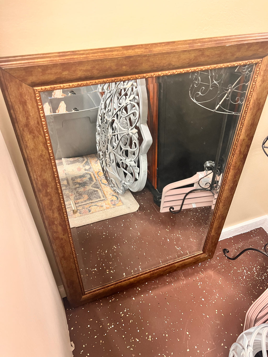 Large Brown Mirror