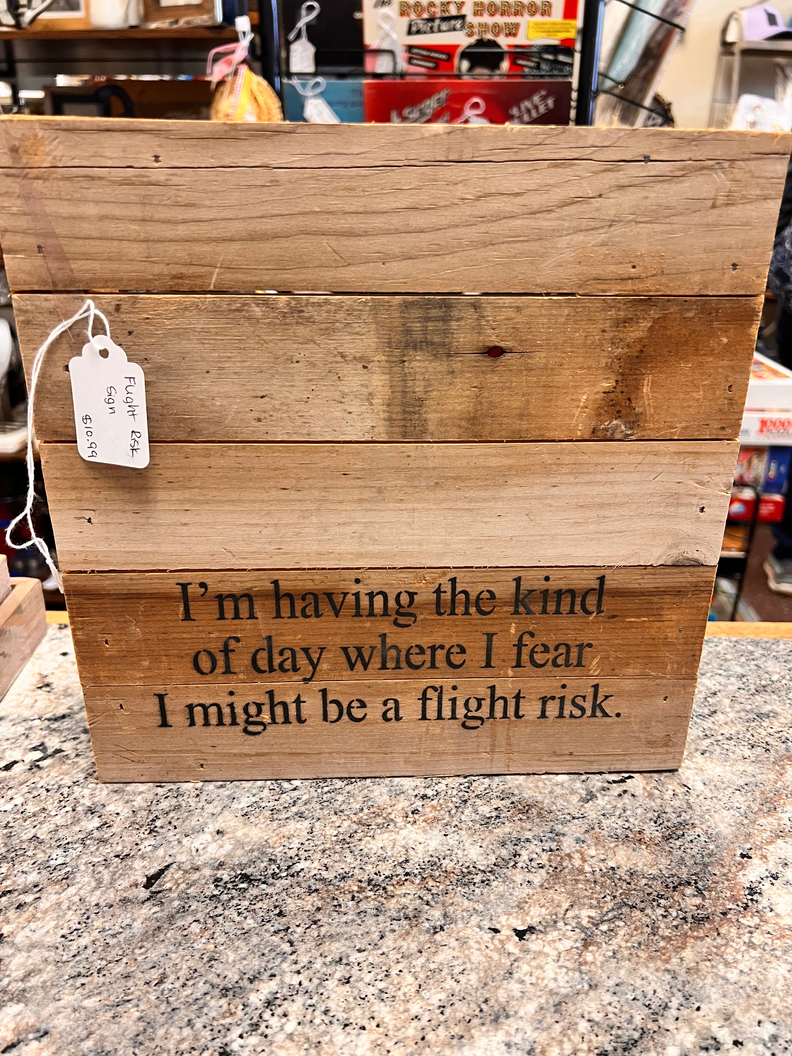 Flight Risk Sign