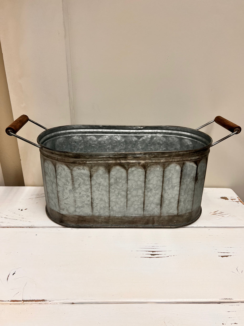 Rustic Metal Bin