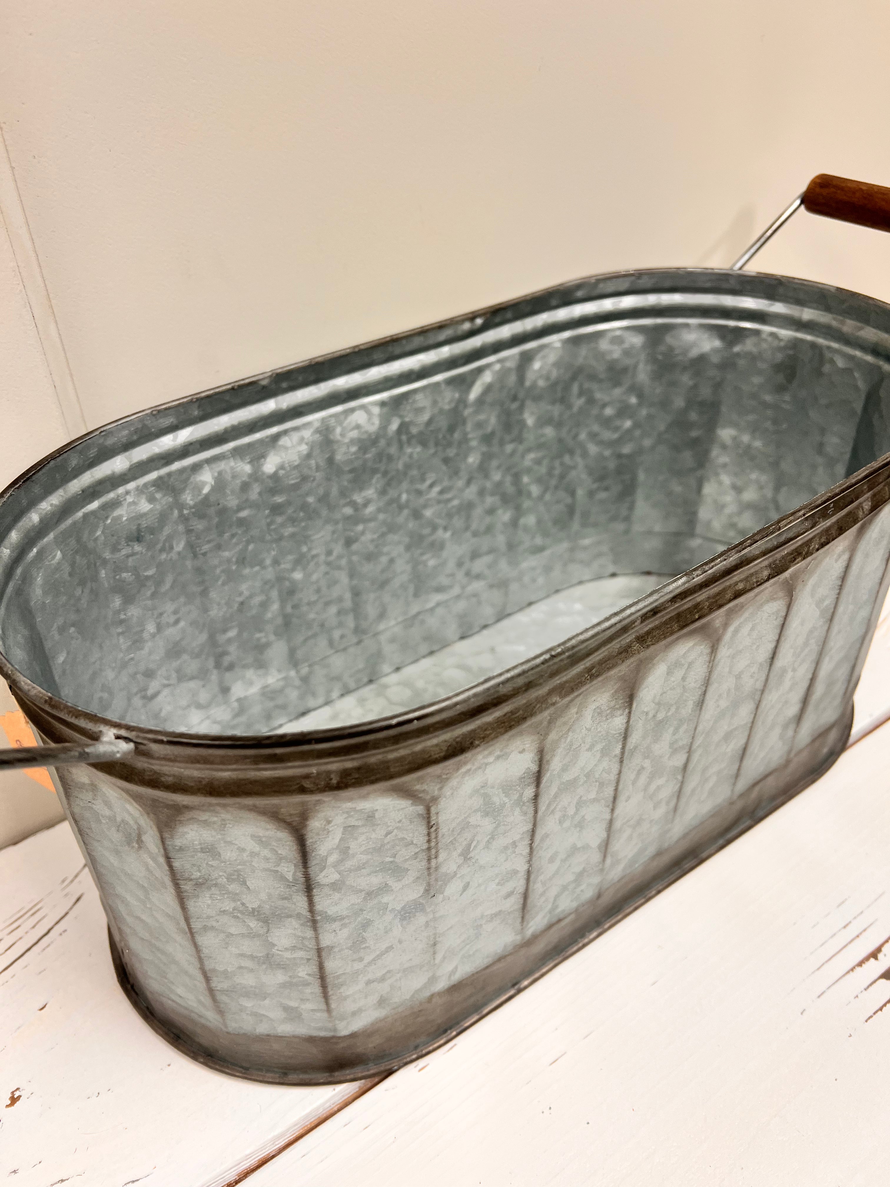 Rustic Metal Bin