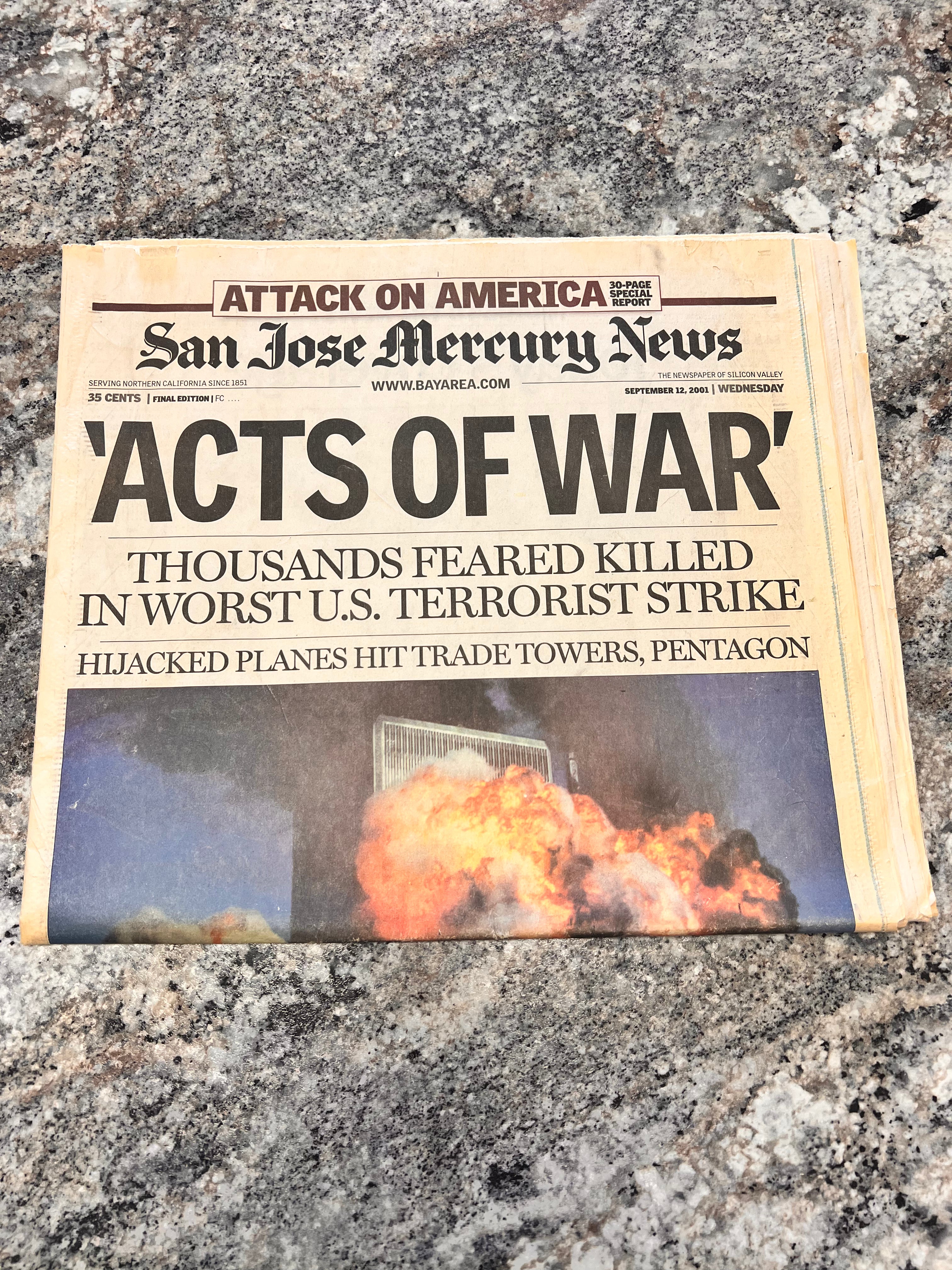 9-11 Newspaper